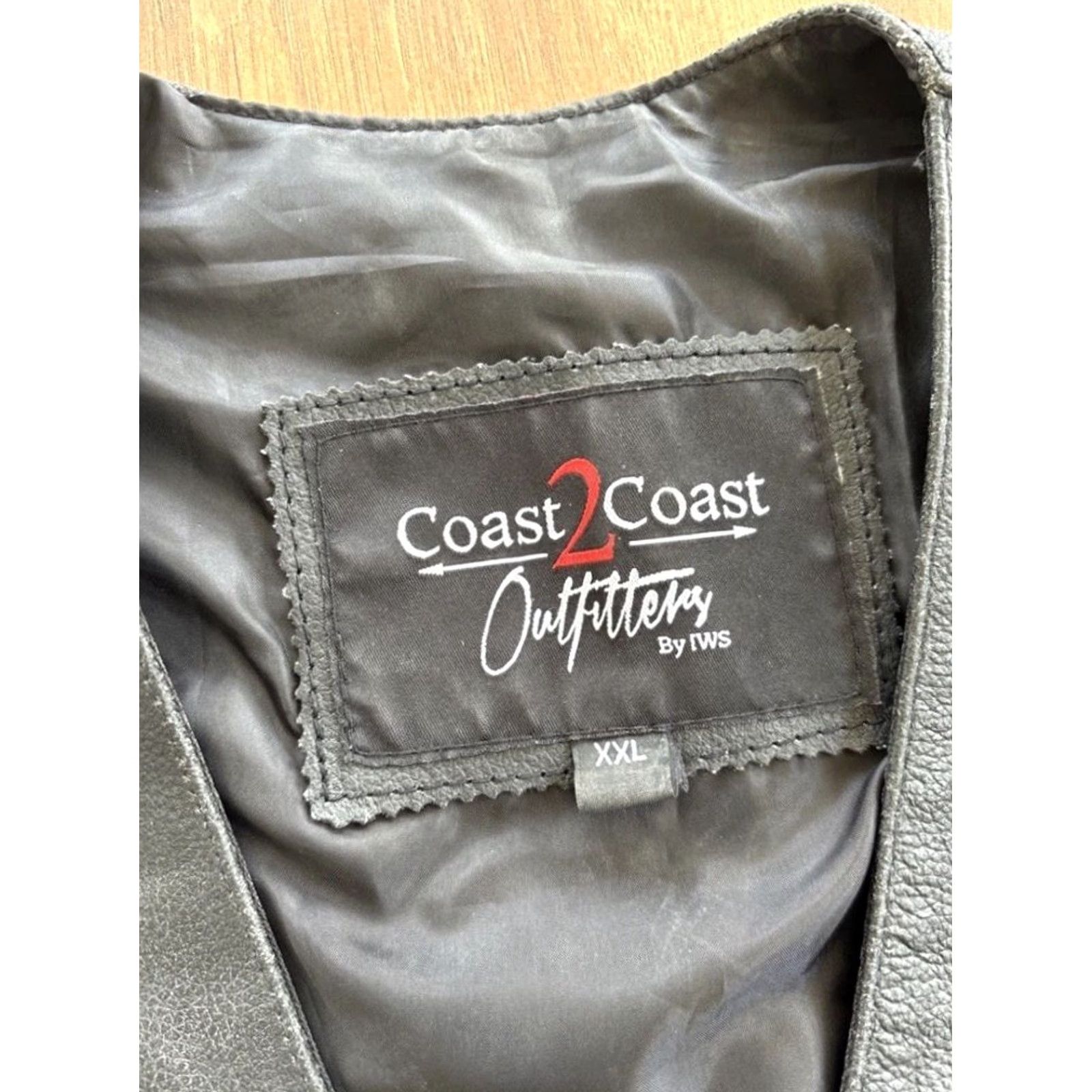 Vintage VINTAGE Coast 2 Cost Black Leather Motorcycle Biker Snap Up Vest Mens 2XL Size US XXL / EU 58 / 5 - 3 Thumbnail