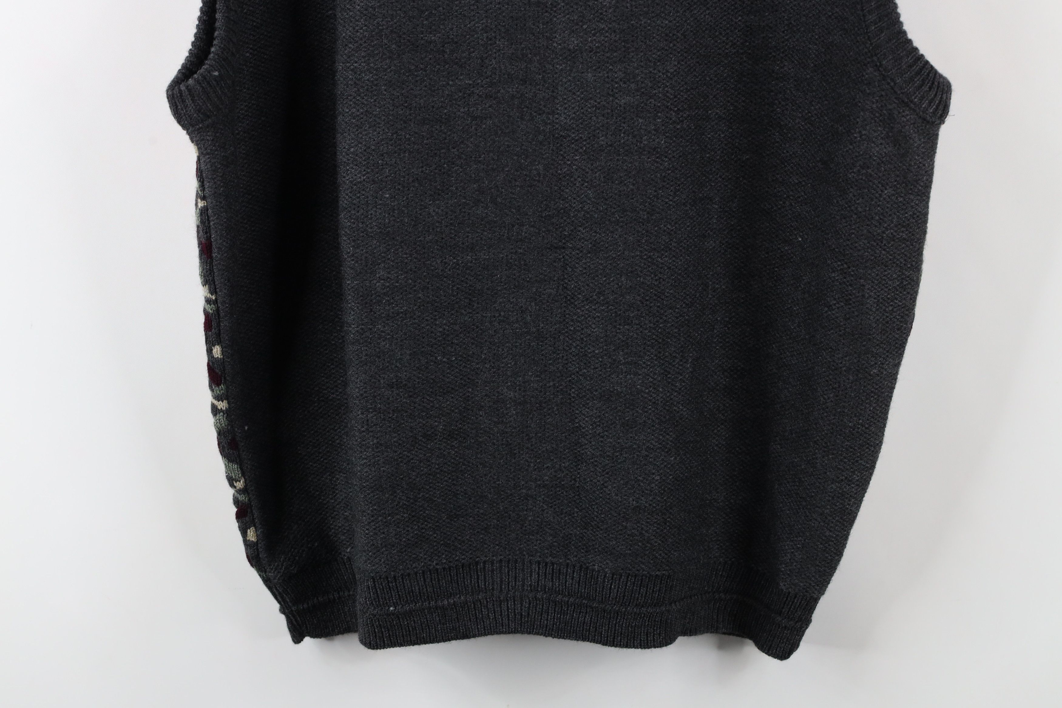 Vintage Vintage 90s Streetwear Knit Cardigan Sweater Vest Acrylic Size US XL / EU 56 / 4 - 9 Thumbnail