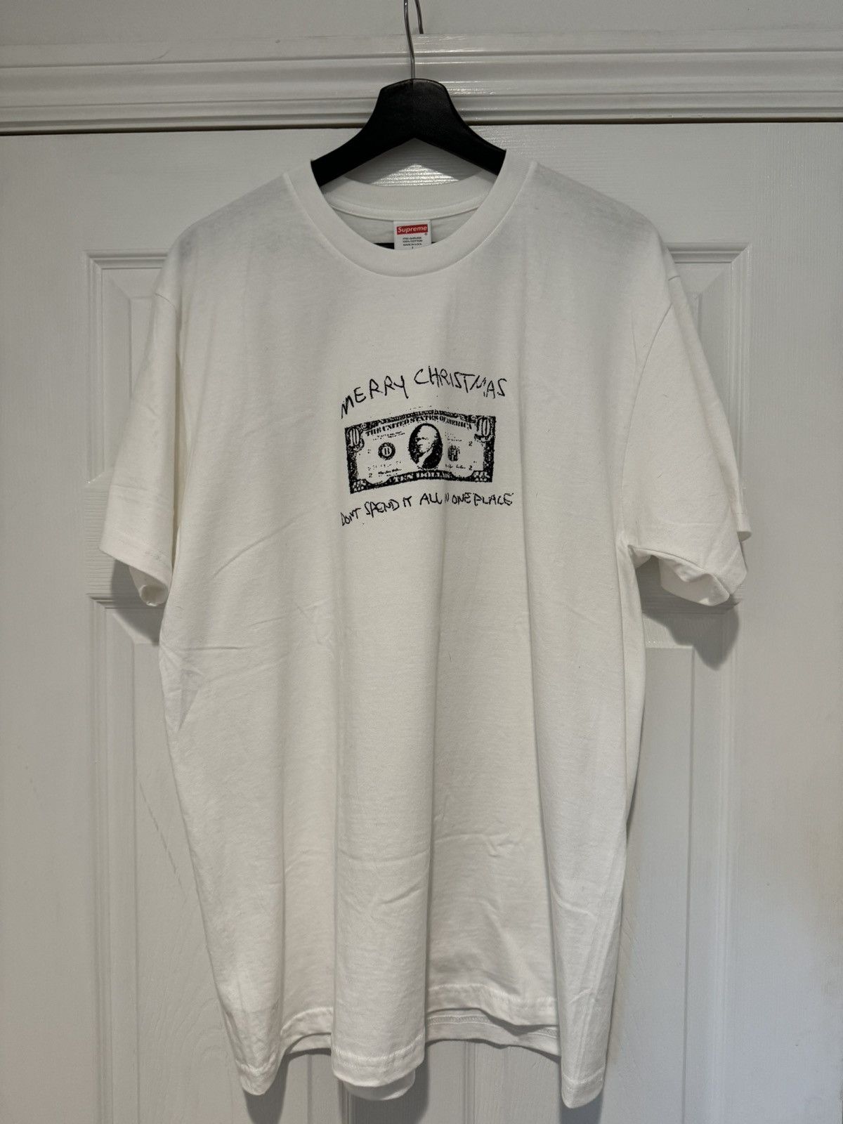 FW15 SUPREME MERRY CHRISTMAS TEE WHITE S-XL 白 送料無料 Supreme Christmas Tee (2017) White Men's - FW17 - US
