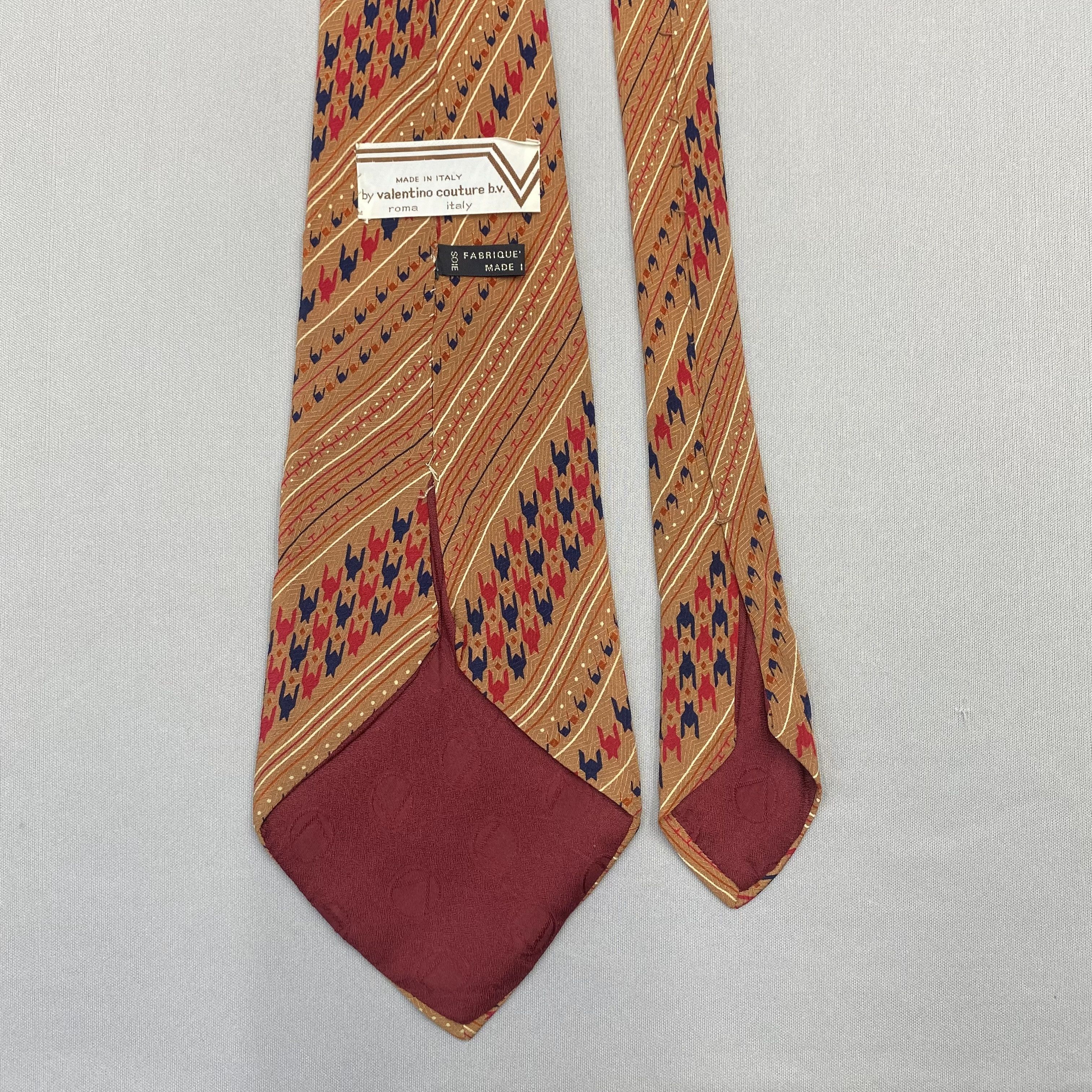 Valentino Vintage Valentino SILK Necktie Cravate Pure Silk Neck Tie Size ONE SIZE - 6 Thumbnail