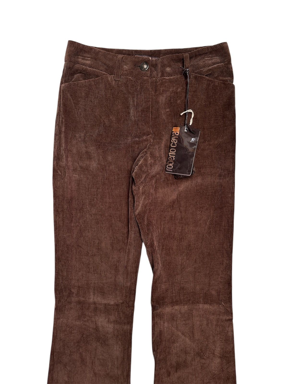 Roberto Cavalli 2000s Corduroy Flare Pants Size US 26 / EU 42 - 2 Thumbnail