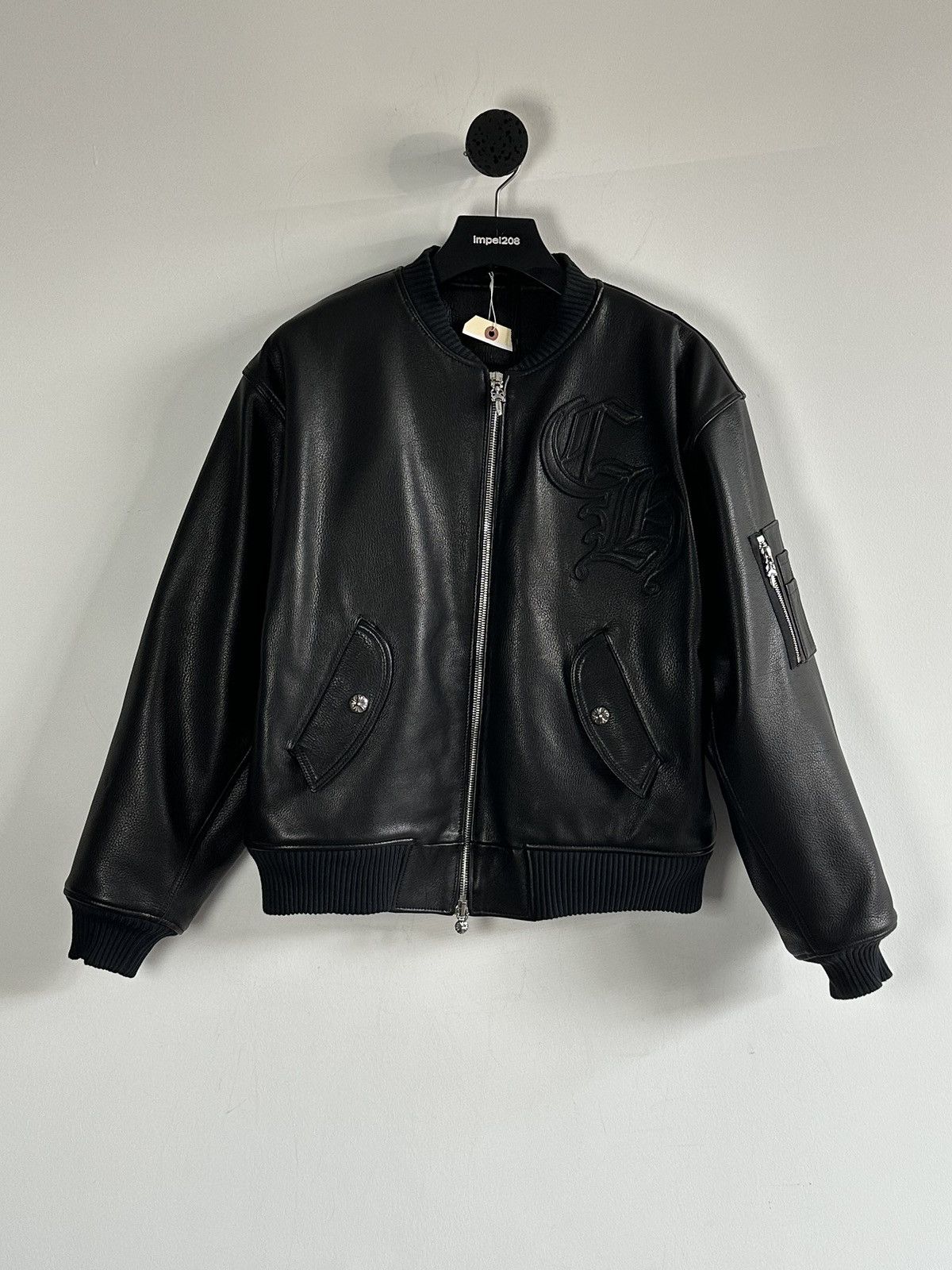 Chrome Hearts Chrome Hearts Leather Bomber Size US S / EU 44-46 / 1 - 1 Thumbnail