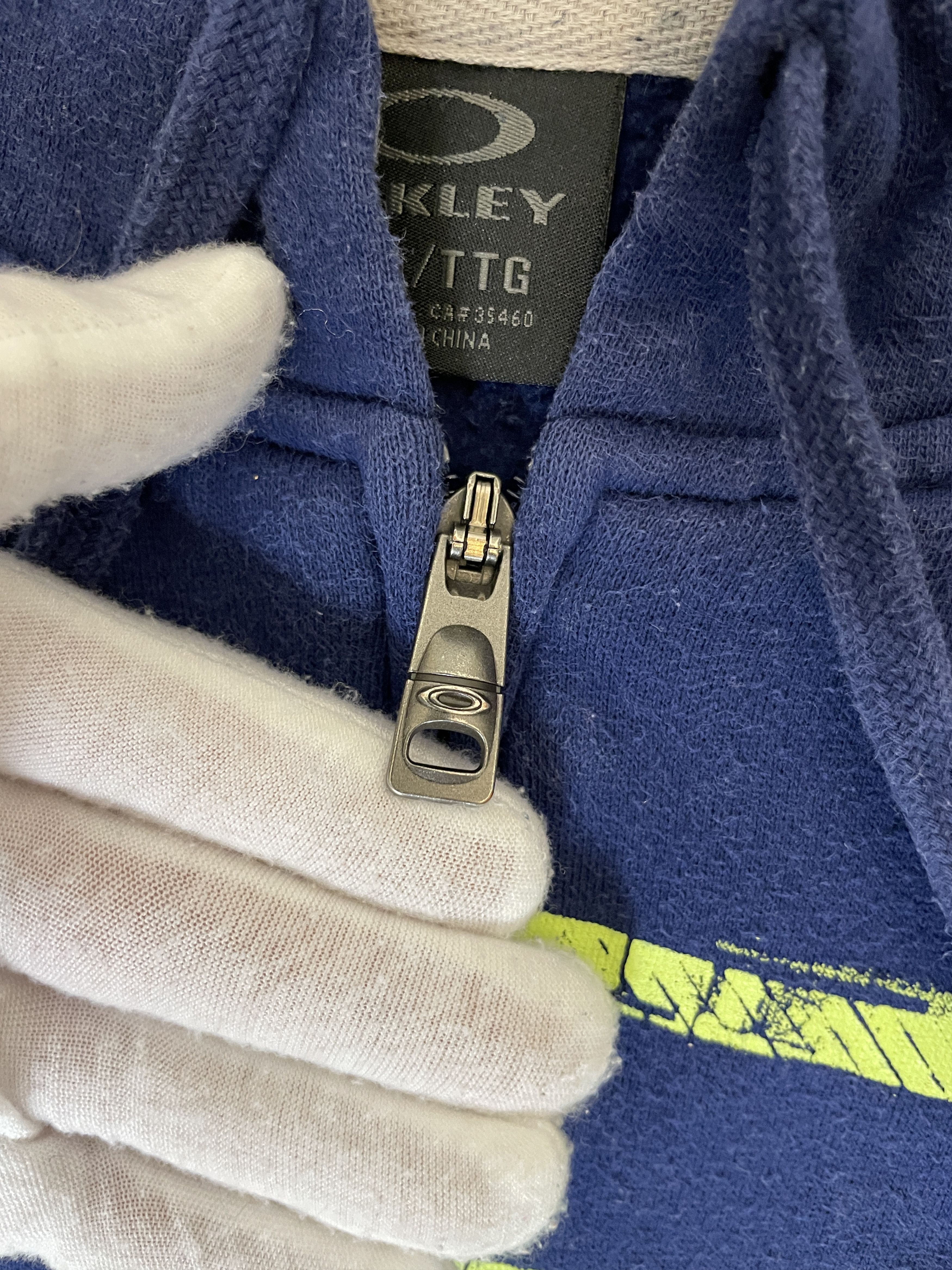 Oakley Y2K Oakley Zip Hoodie Blue Big Logo Outdoor Size US XXL / EU 58 / 5 - 5 Thumbnail