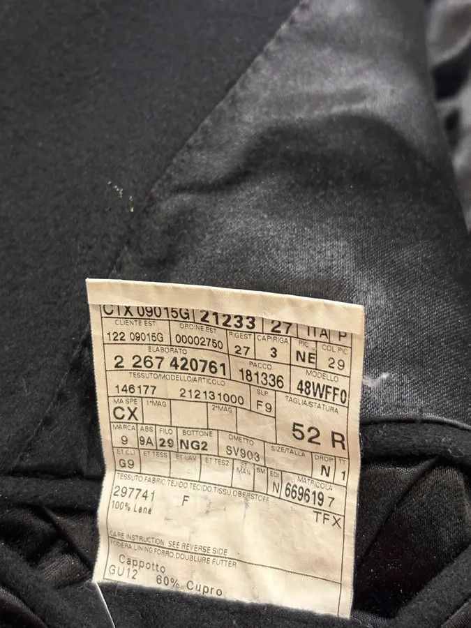 Gucci 2000s Gucci Black Wool Premium Classy Long Coat Size US M / EU 48-50 / 2 - 9 Thumbnail