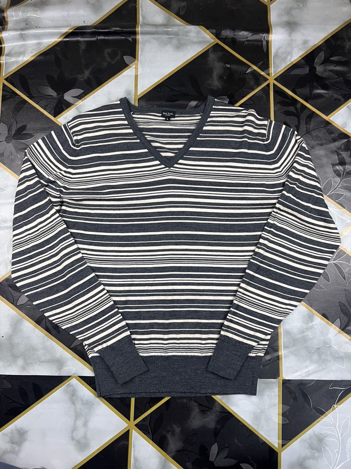 Paul Smith Paul Smith X John Smedley Stripe Wool Knit Sweaters Size US L / EU 52-54 / 3 - 4 Thumbnail
