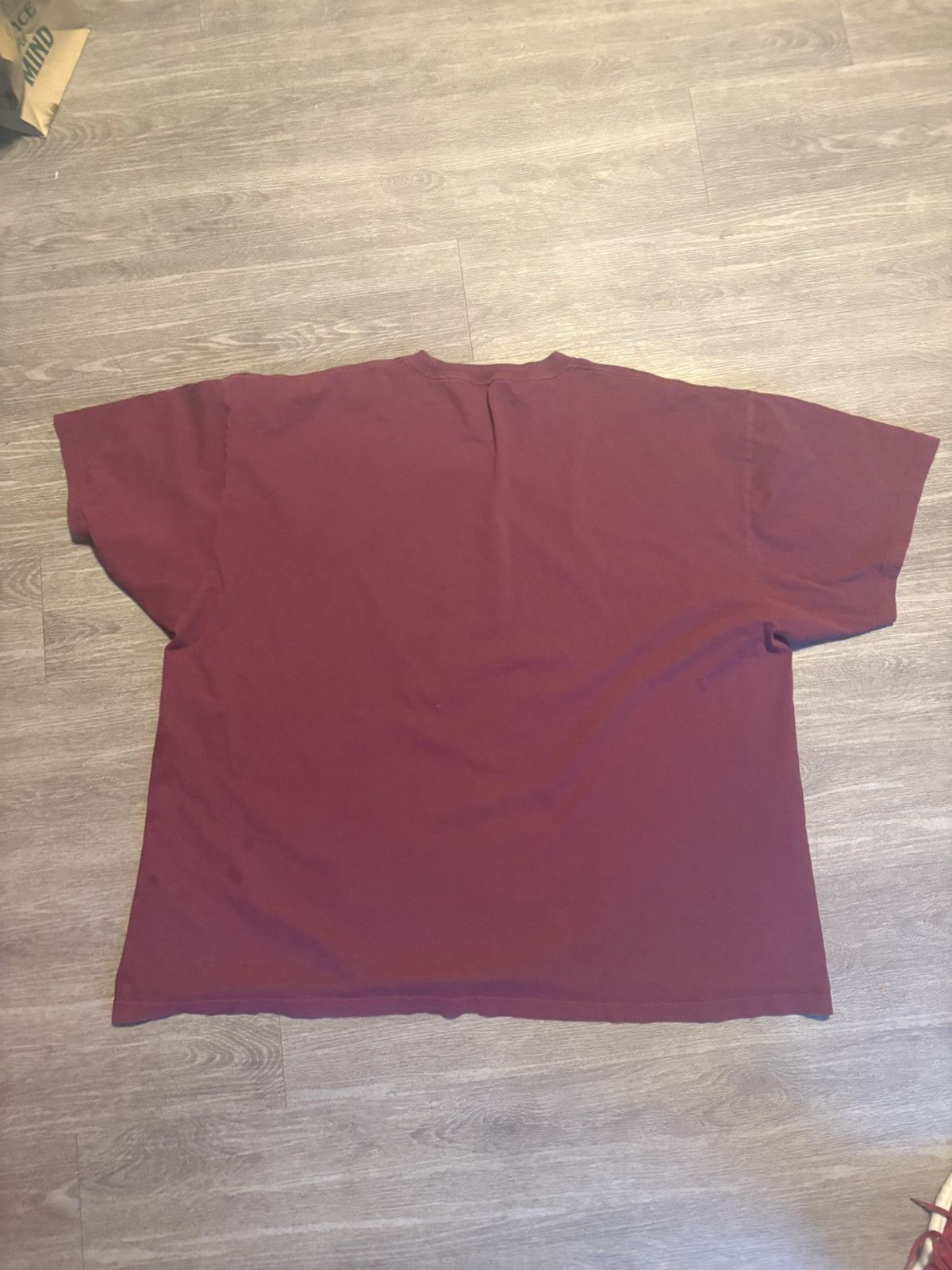 Other Risq Takers Men's Maroon Crew Neck Graphic Print T-Shirt 5XB Size US XXL / EU 58 / 5 - 9 Thumbnail