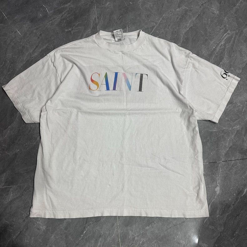 Saint Michael Saint Michael SS 24 Dirty ***er White Rainbow Letter Short Size US XXL / EU 58 / 5 - 1 Thumbnail