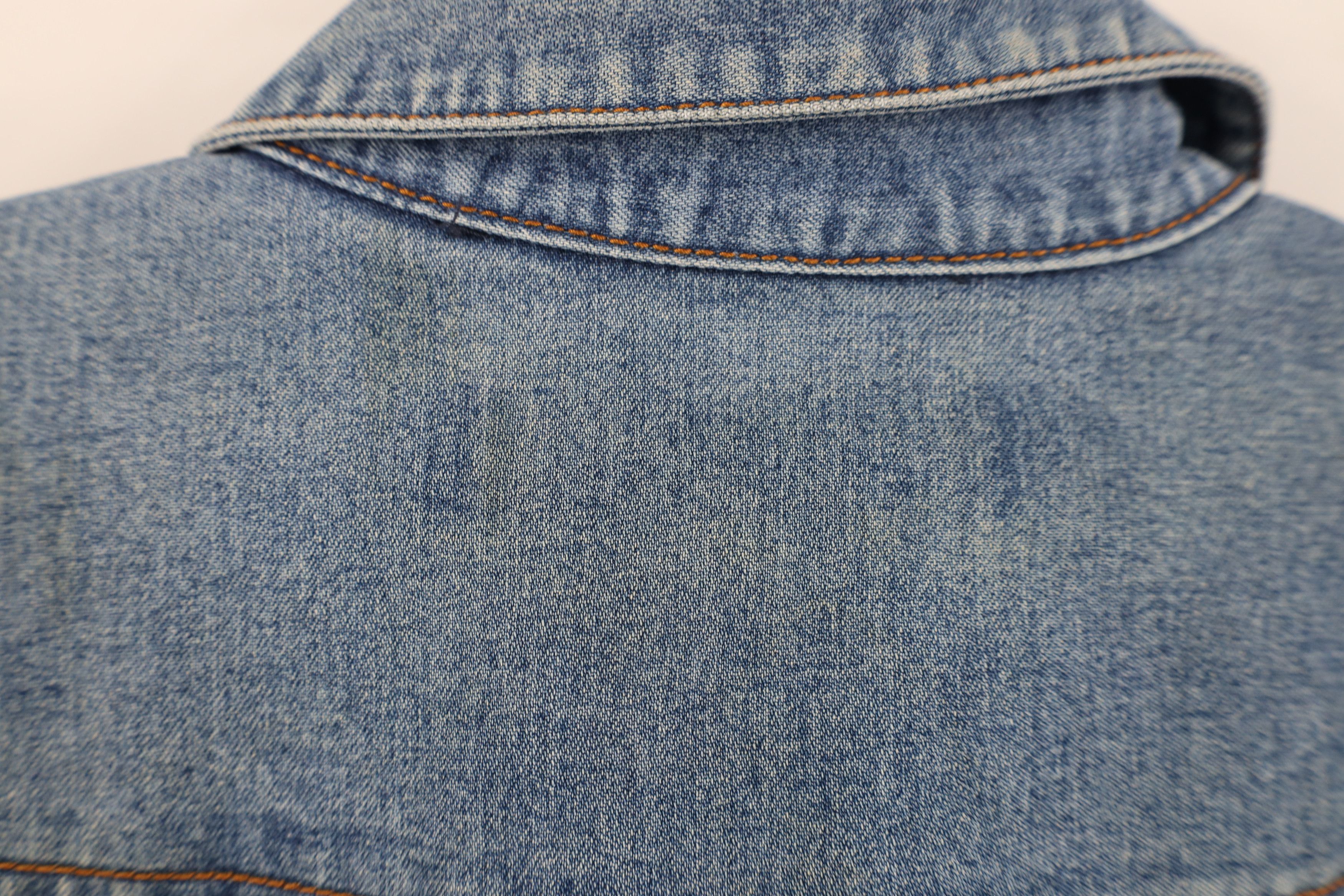 Levi's Vintage Y2K Levis Babydoll Snap Button Denim Shirt Stretch Size XL / US 12-14 / IT 48-50 - 12 Thumbnail