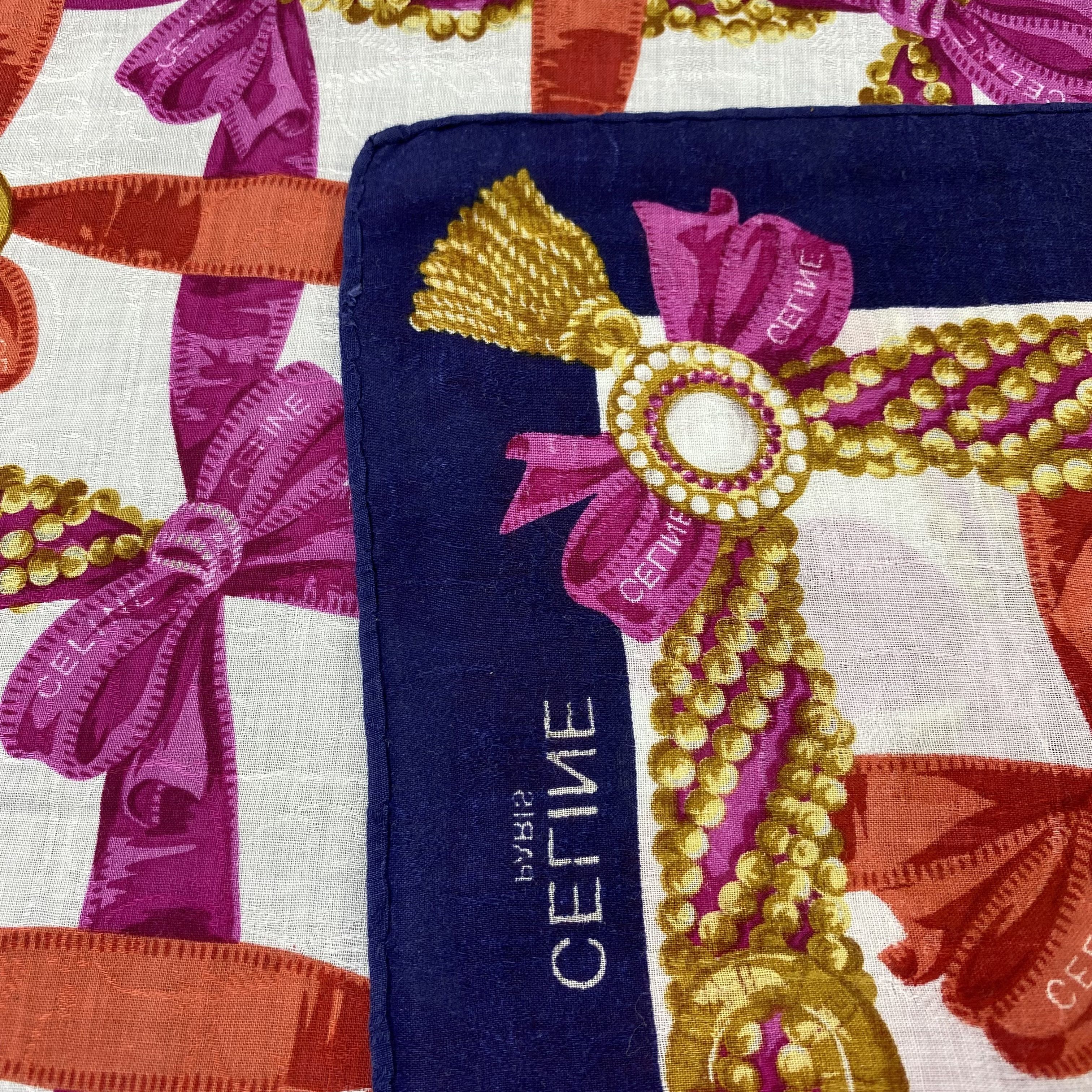 Celine Celine Handkerchief Neckerchief Bandana-B1691 Size ONE SIZE - 6 Thumbnail