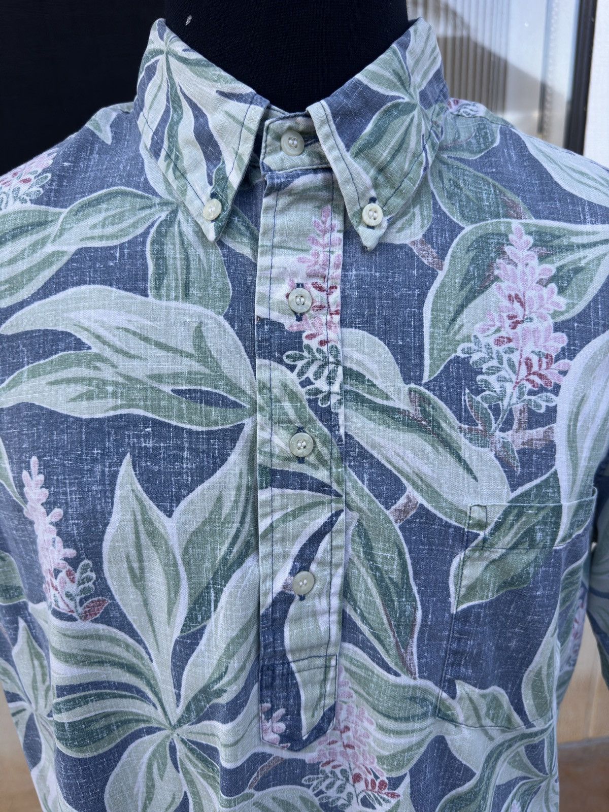 Reyn Spooner Reyn Spooner Hawaiian Floral 3/4 Button Blue/Green Men's XL Size US XL / EU 56 / 4 - 3 Thumbnail