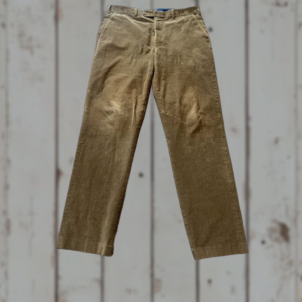 Ralph Lauren LAUREN RALPH LAUREN Flat Front Corduroy Pants MENS 36Wx34L Brown Bootcut Size US 36 / EU 52 - 1 Thumbnail