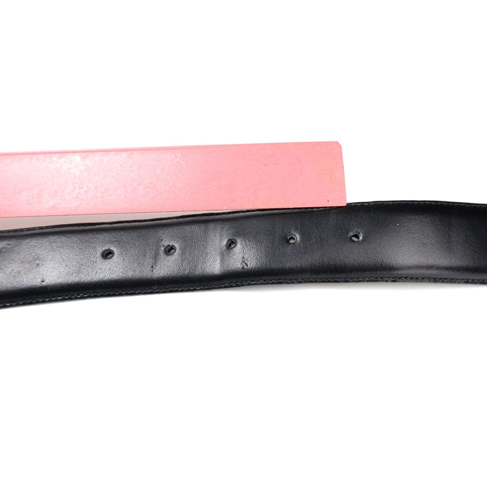 Suitsupply SUITSUPPLY Belt Men's 105/42 Pure Black Leather Buckle Size ONE SIZE - 7 Thumbnail