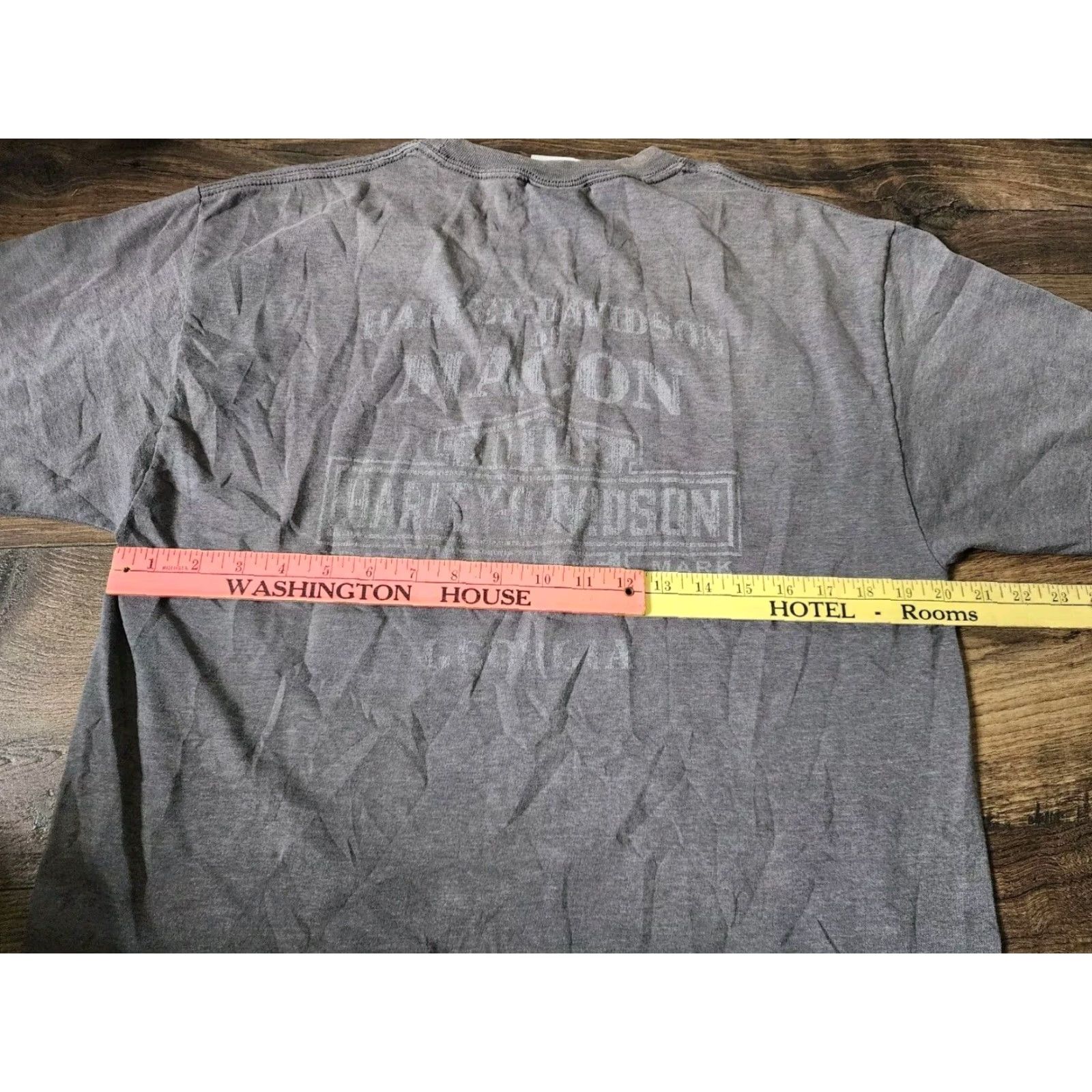 Harley Davidson Harley Davidson Georgia Biker Graphic T Shirt Gray Short Sleeve Adult Unisex Motorcycle Size US L / EU 52-54 / 3 - 3 Thumbnail