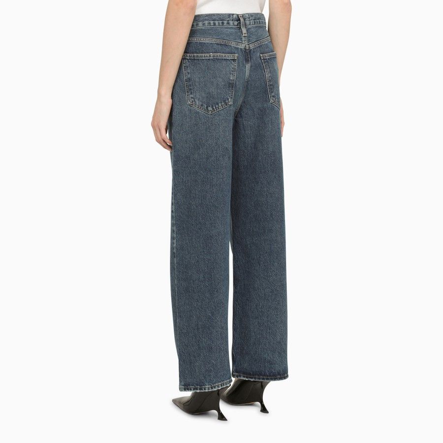 Agolde o1d2blof0724 Denim Jeans in Dark Blue Size 29" - 4 Thumbnail