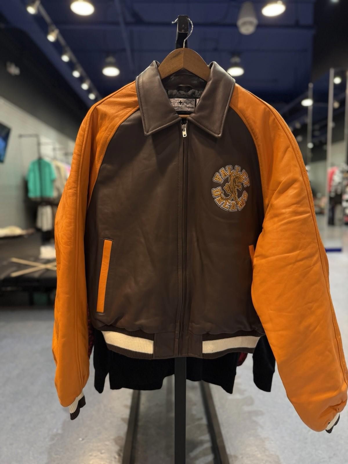 Other ValeLives Valley Leather Jacket Brown Orange Authentic Small Size US S / EU 44-46 / 1 - 1 Thumbnail