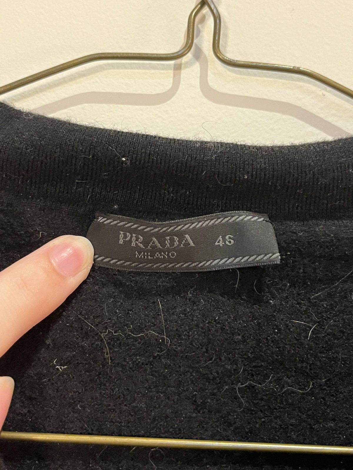 Prada Black Wool Prada polo shirt Size US S / EU 44-46 / 1 - 5 Thumbnail