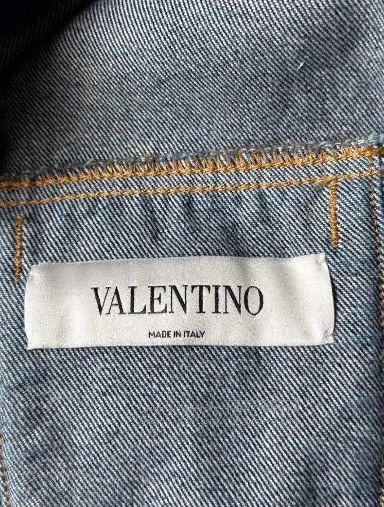 Valentino Valentino Big logo denim jacket jacket Size US S / EU 44-46 / 1 - 5 Thumbnail