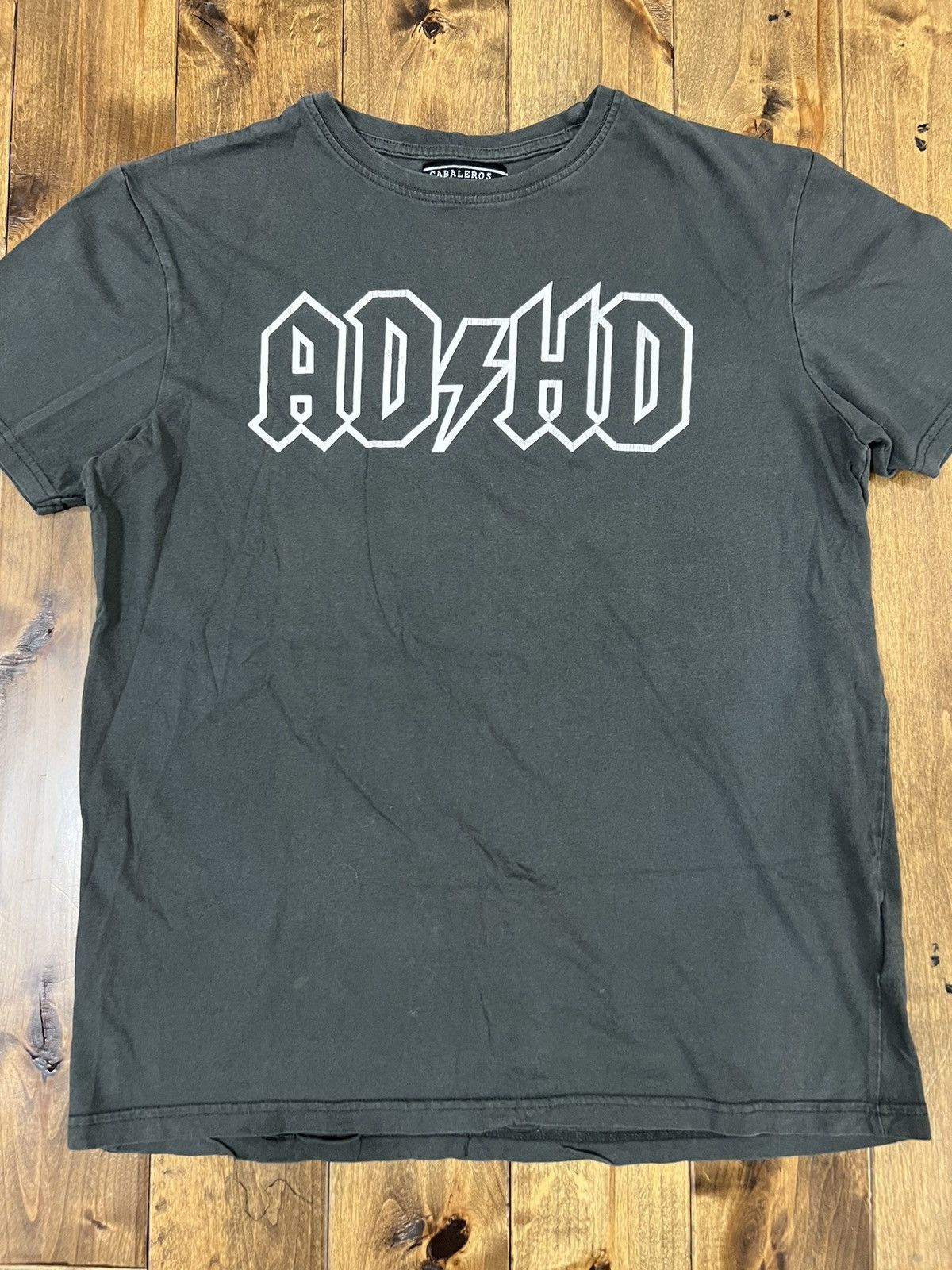 Vintage AC/DC ADHD parody shirt Size US M / EU 48-50 / 2 - 2 Thumbnail