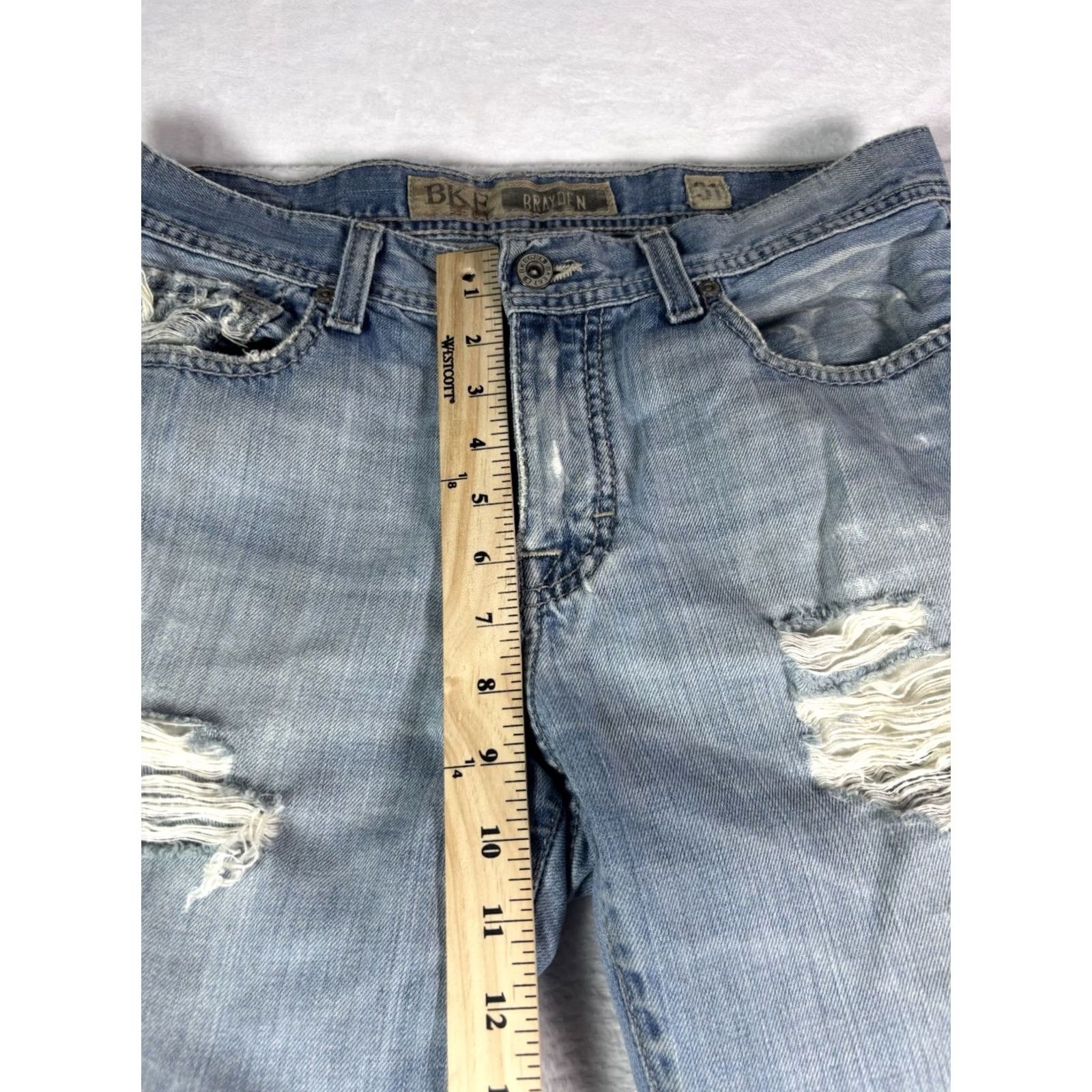 Vintage BKE Tyler Men's Blue Jeans 31x34 Bootcut Medium Wash Denim Jean's Shirt Size US 31 - 3 Thumbnail