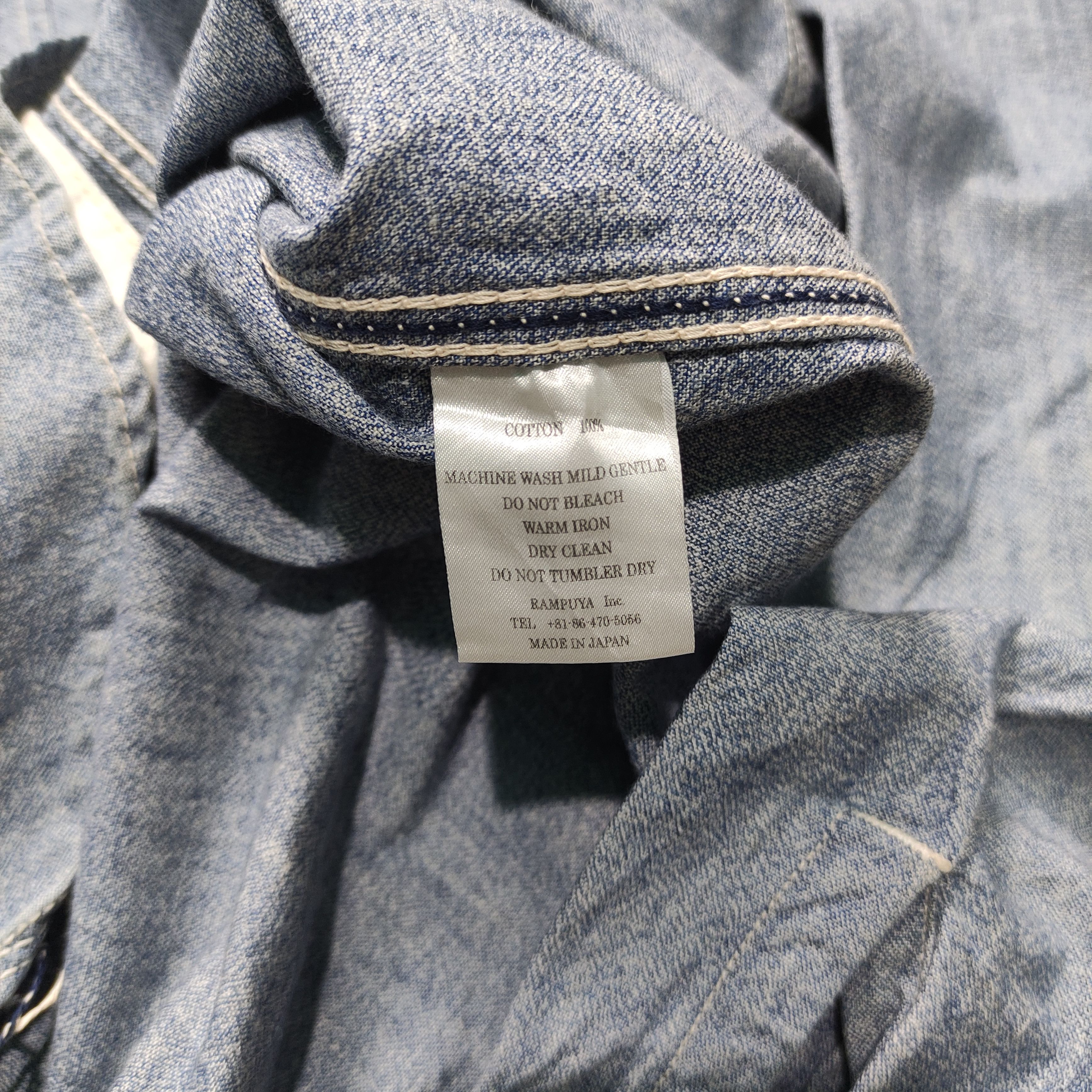 Momotaro Jeans Momotaro Chambray Shirt — Japan Made Size US M / EU 48-50 / 2 - 13 Thumbnail