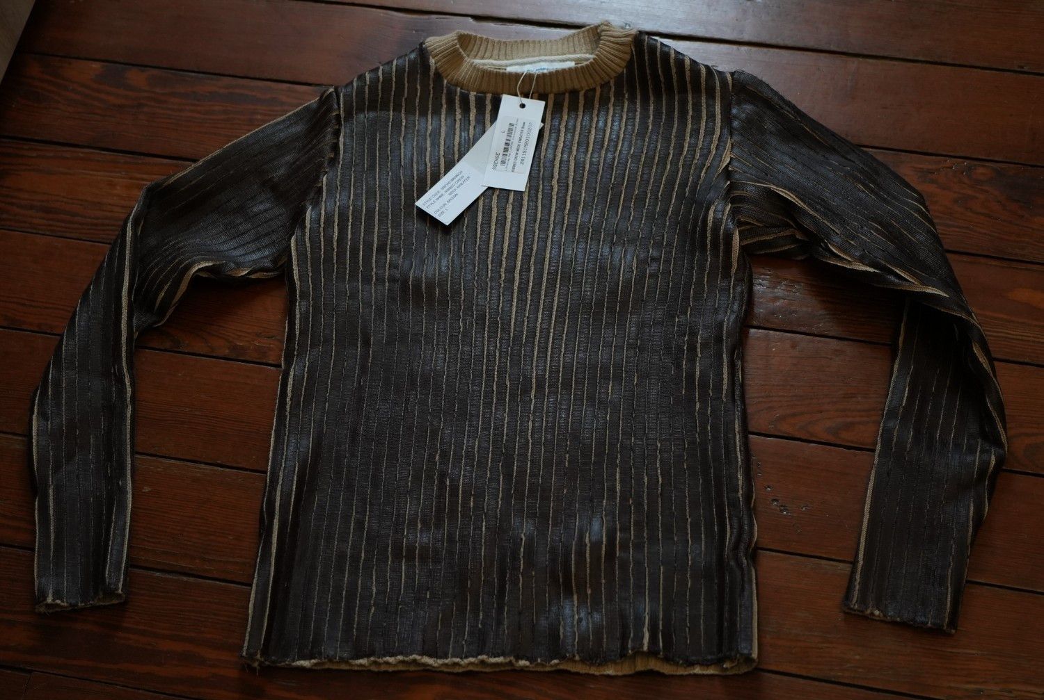 Other Stanley Raffington ribbed coated sweater brown and beige NWT Size US M / EU 48-50 / 2 - 4 Thumbnail