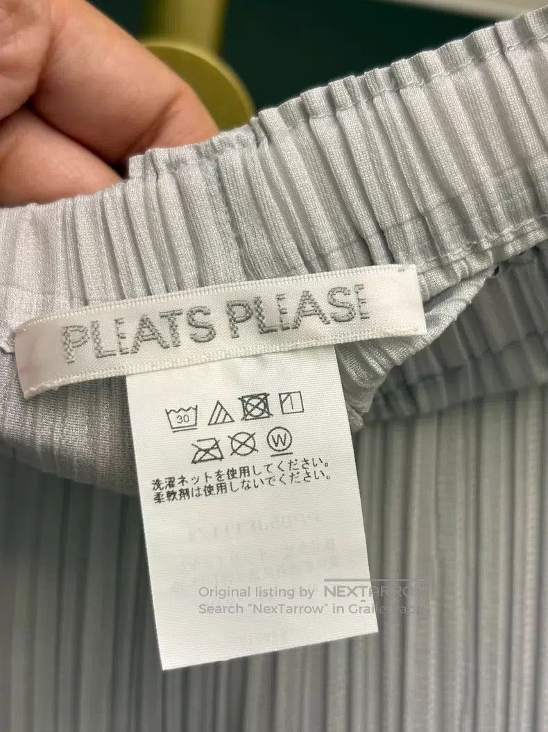 Issey Miyake Issey Miyake Straight-Leg Pants, Light Grey Size 26" / US 2 / IT 38 - 2 Thumbnail