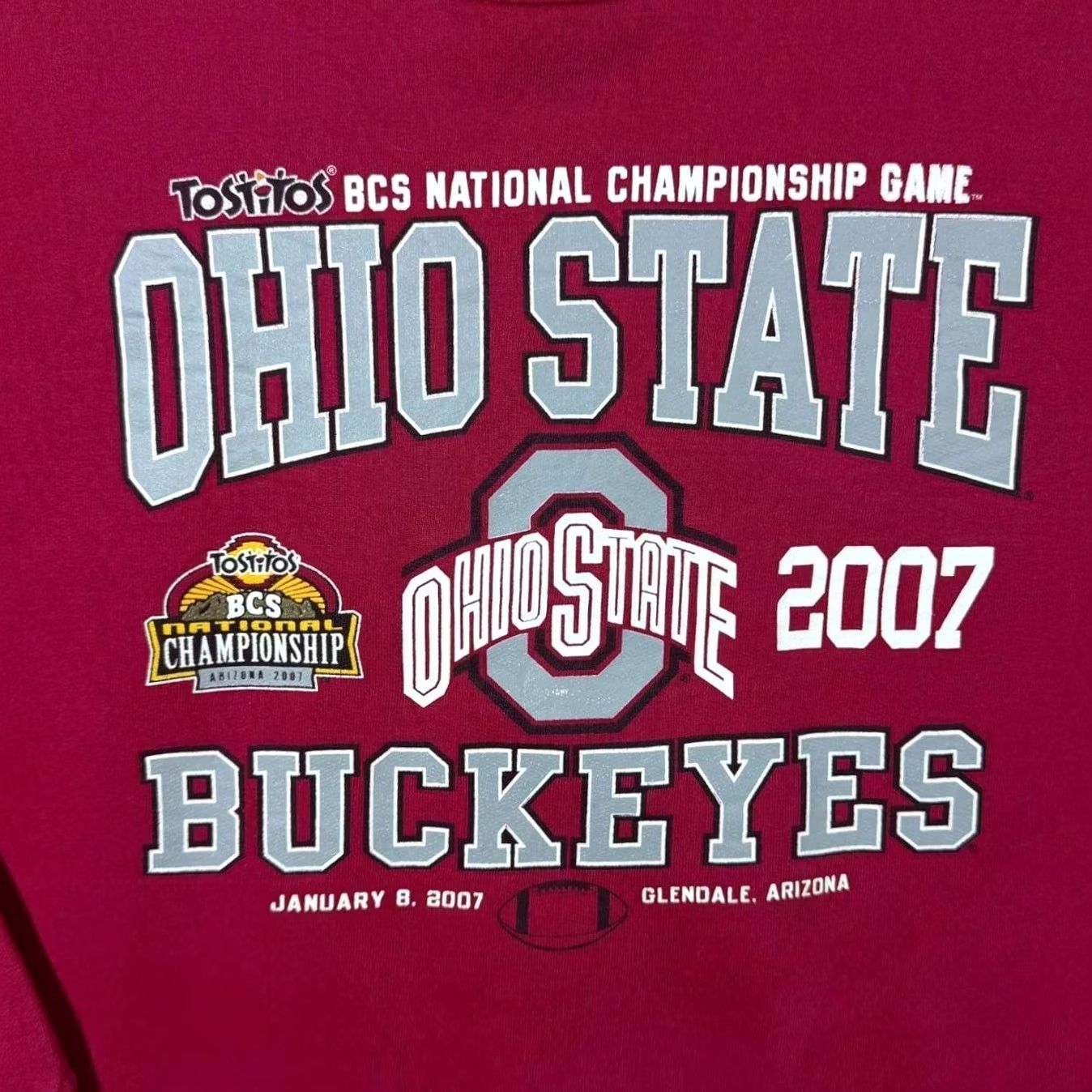 Hanes Vintage Hanes Ohio State Buckeyes College Football Red Sweatshirt Large Size US L / EU 52-54 / 3 - 4 Thumbnail