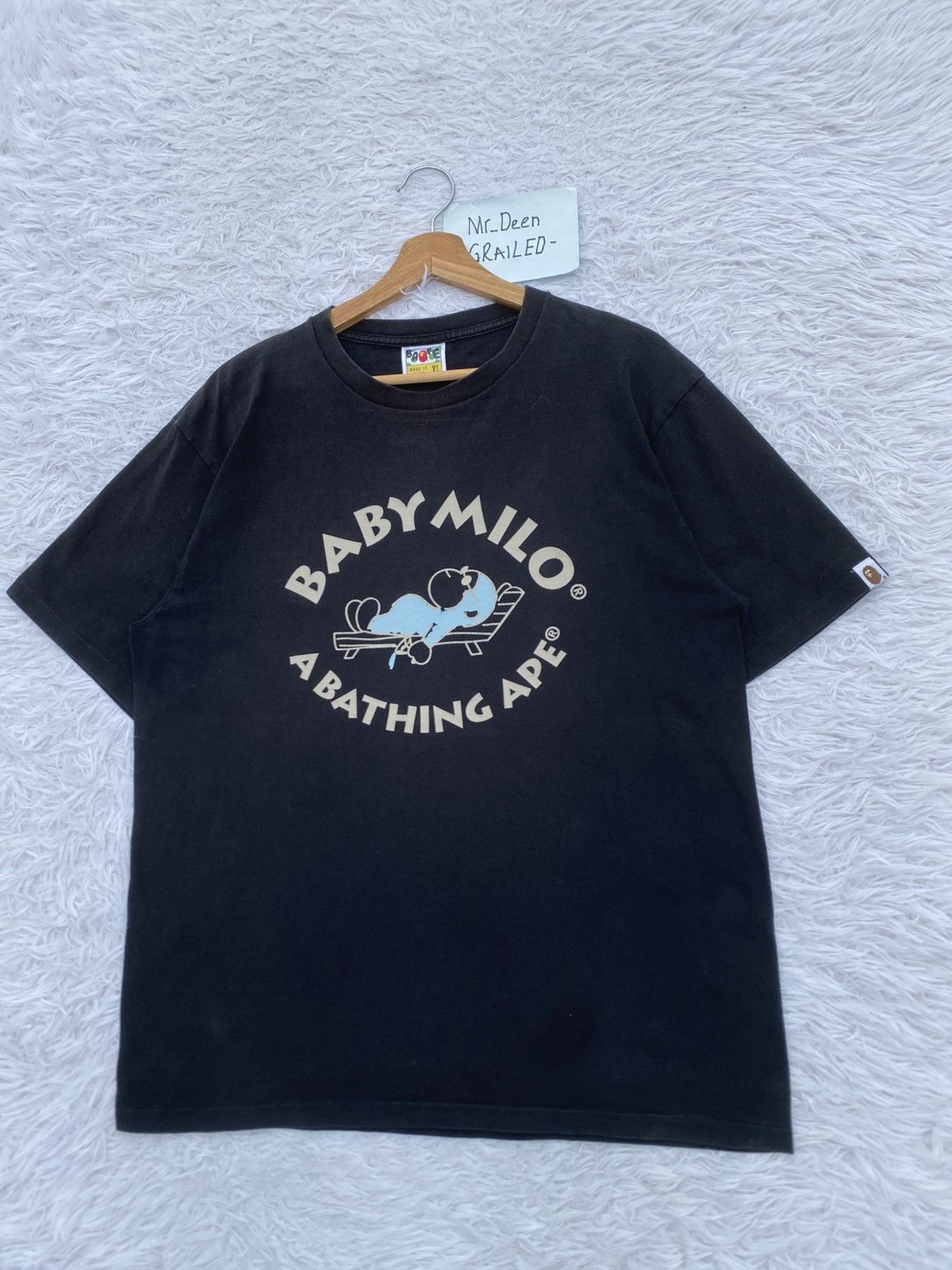 Bape Rare BAPE By Baby Milo Rest In Bed Picnic Tshirt Size US XL / EU 56 / 4 - 4 Thumbnail