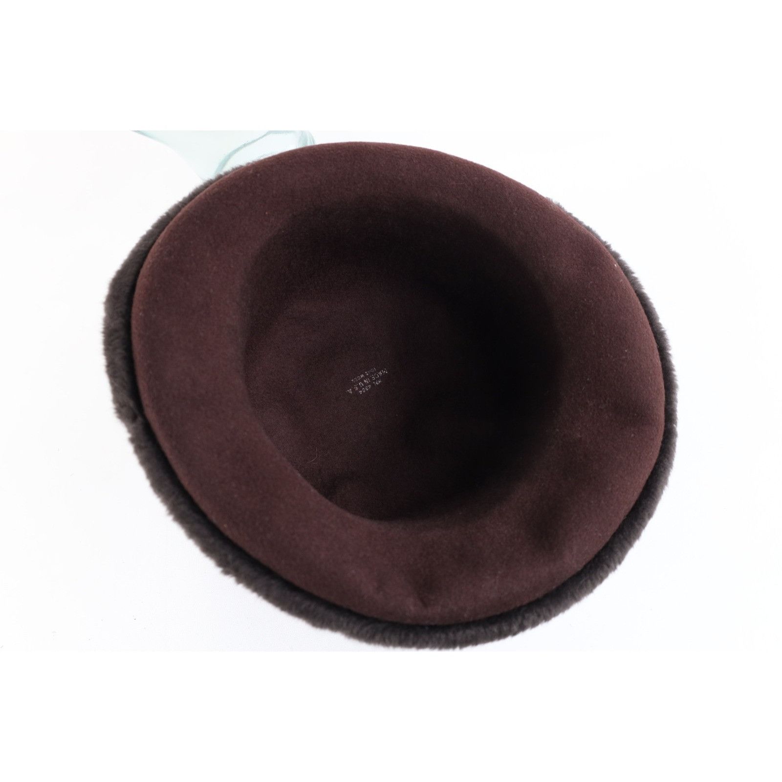 Vintage Vintage 60s 70s Rockabilly Plush Faux Fur Trim Felt Wool Hat Size ONE SIZE - 5 Thumbnail
