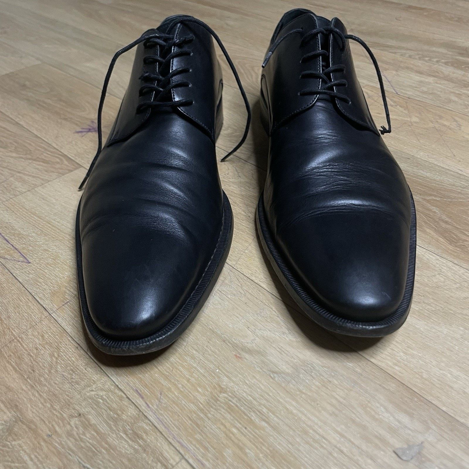 Dolce & Gabbana Dolce & Gabbana dress SHOES Low Pointed Toe Black Leather Size US 9 / EU 42 - 5 Thumbnail
