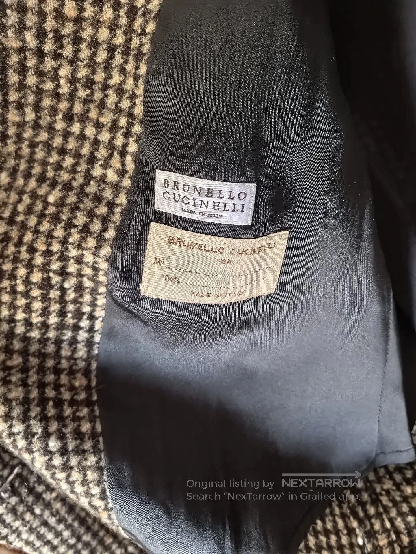 Brunello Cucinelli Brunello Cucinelli Houndstooth Wool Blazer. Size US L / EU 52-54 / 3 - 4 Thumbnail