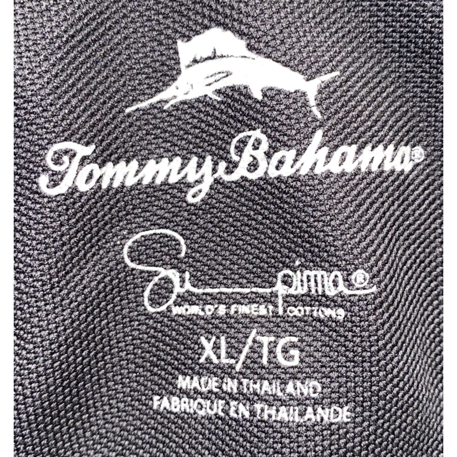 Tommy Bahama Tommy Bahama Polo Shirt Golf Short Sleeve Black XL Mens Pima Cotton Size US XL / EU 56 / 4 - 6 Thumbnail