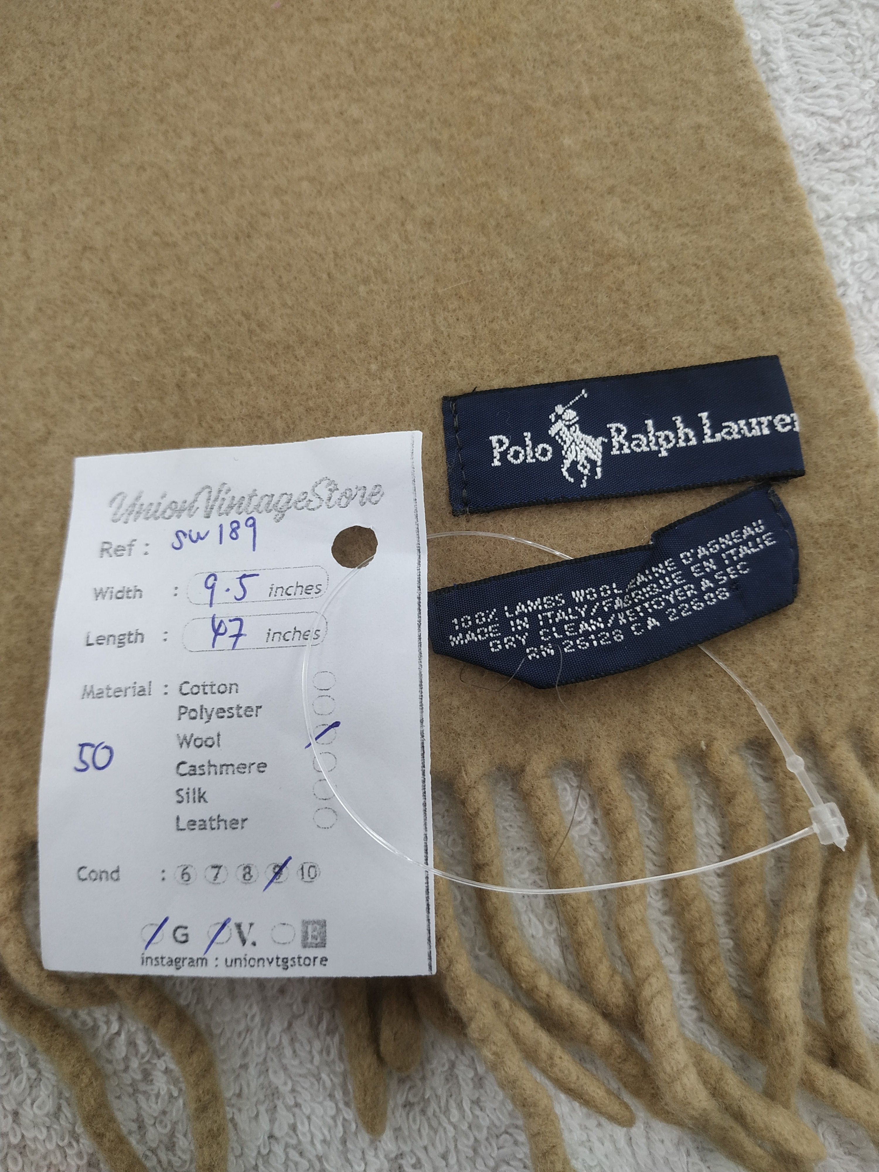 Polo Ralph Lauren Vintage Polo Ralph Lauren Scarf/Muffler/Neckwear MF189 Size ONE SIZE - 6 Thumbnail