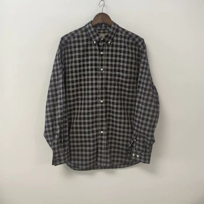 Burberry Burberry Dark Blue Men's Button-Up Shirt Size US XL / EU 56 / 4 - 1 Thumbnail