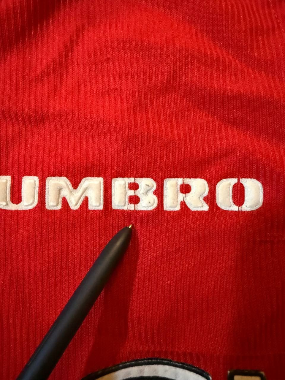 Umbro Vintage jersey Manchester United Umbro 1998–2000 TREBLE Size US L / EU 52-54 / 3 - 14 Thumbnail
