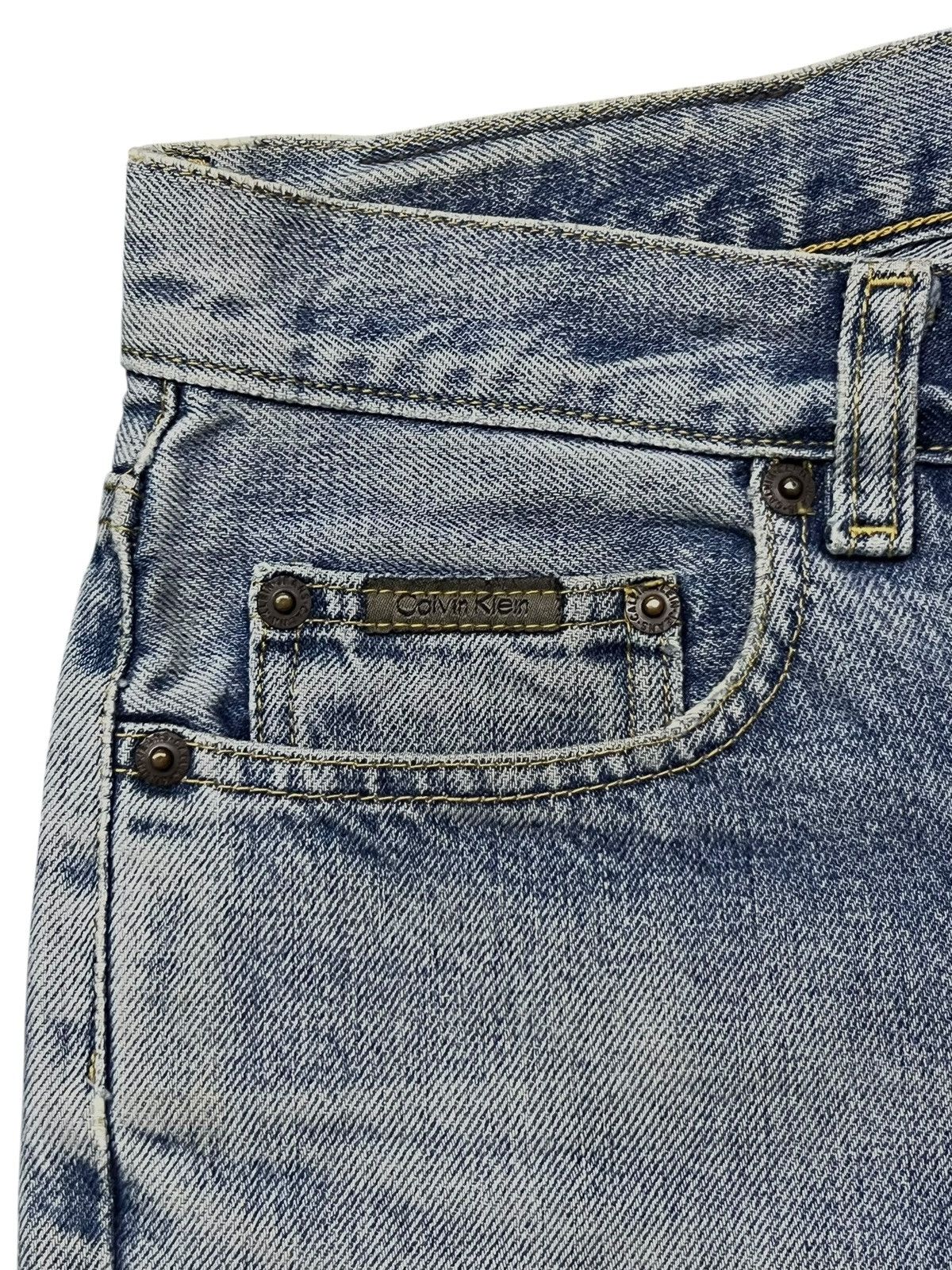 Calvin Klein Vintage Calvin Klein Jeans - Faded Light Wash, Distressed Size US 29 - 9 Thumbnail
