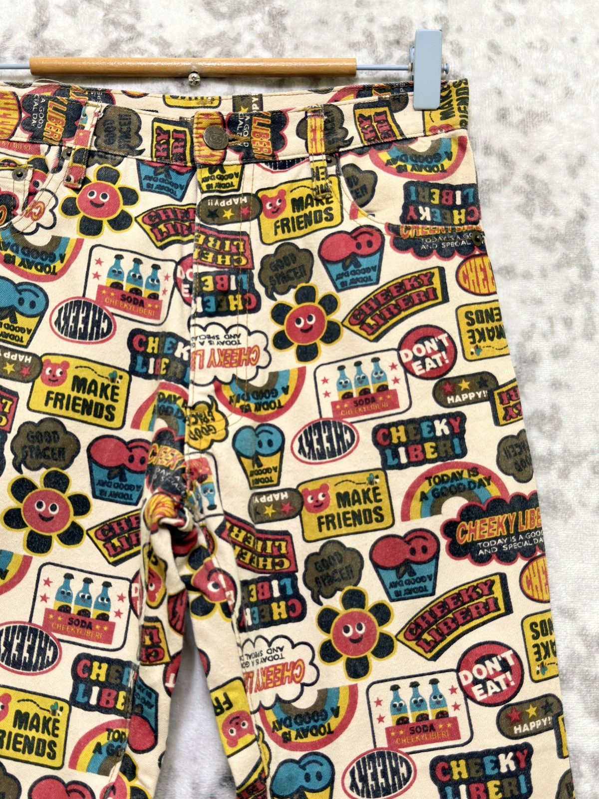 Hysteric Glamour Flare CHEEKYLIBERI Over Print Hysteric Style Design Pant Size US 26 / EU 42 - 5 Thumbnail