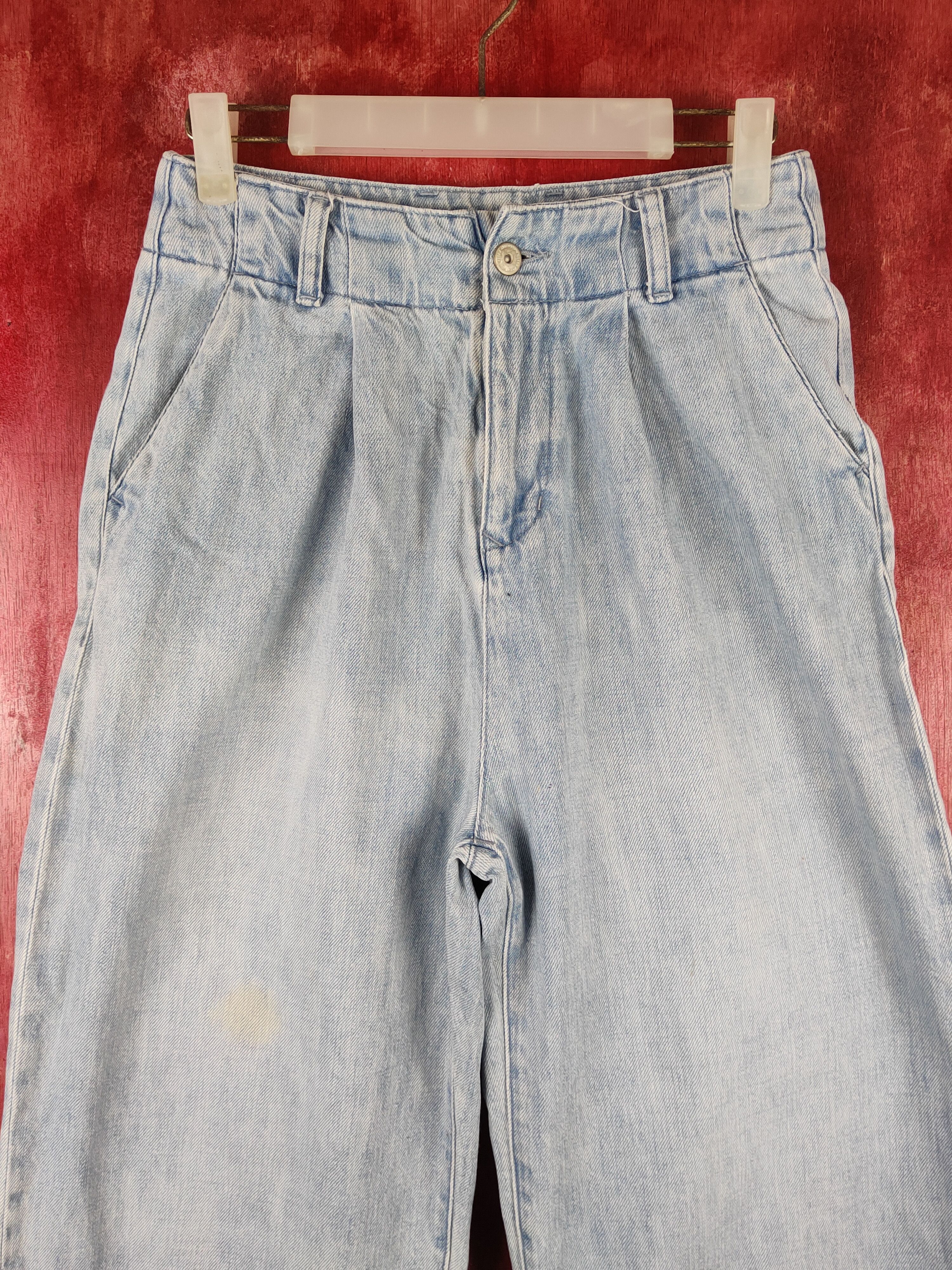 Japanese Brand Earth Music&Ecology Blue Distressed Ripped Jeans#S2146 Size 26" / US 2 / IT 38 - 2 Thumbnail