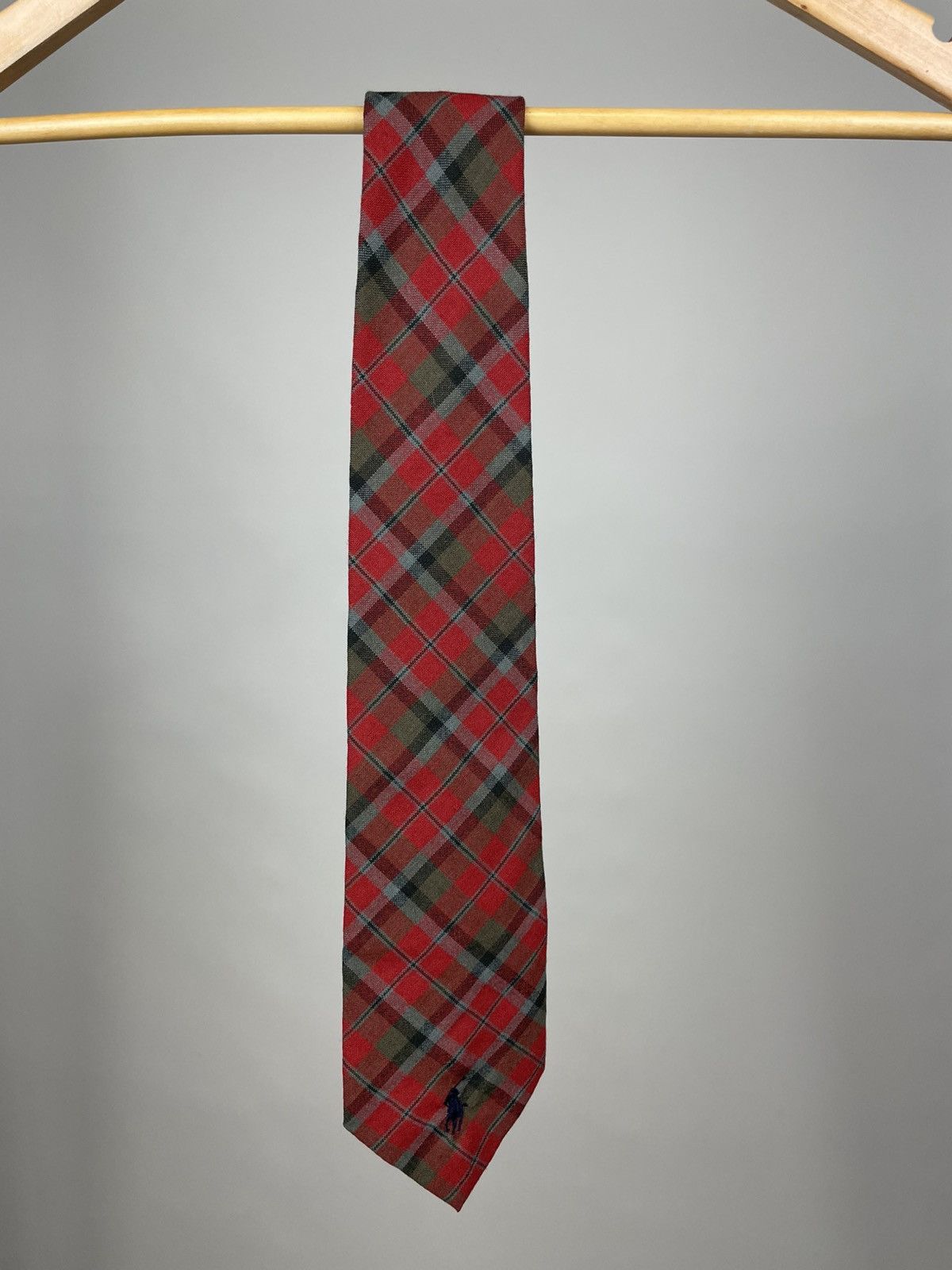 Polo Ralph Lauren Vintage polo ralph lauren wool tie with logo Size ONE SIZE - 2 Thumbnail