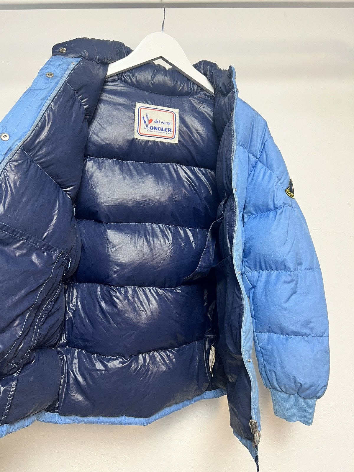 Moncler Vintage Moncler Puffer Light Blue Down Jacket Size US M / EU 48-50 / 2 - 7 Thumbnail