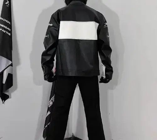 Japanese Brand Jack Vintage letter embroidered racing motorcycle jacket Size US L / EU 52-54 / 3 - 3 Thumbnail
