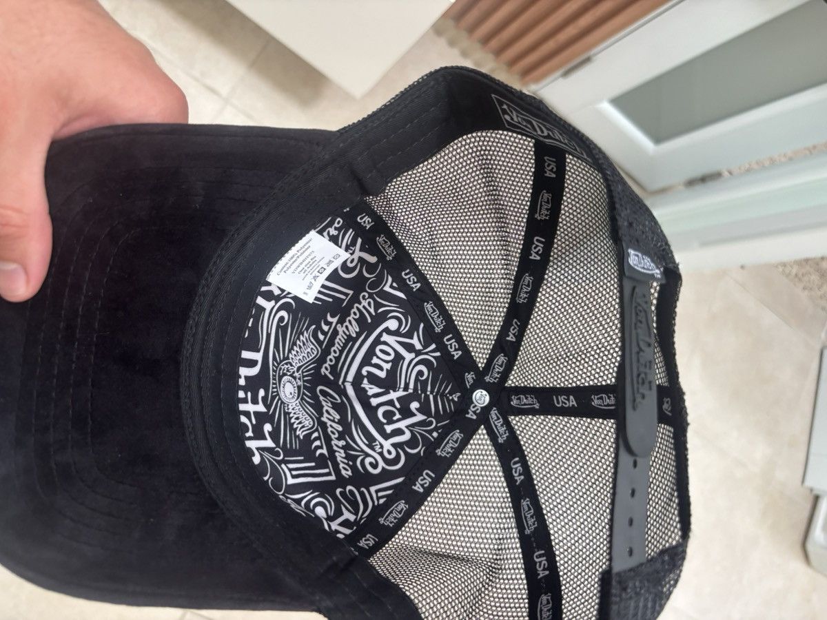 Von Dutch Black Trucker Hat Mesh Snapback Cap