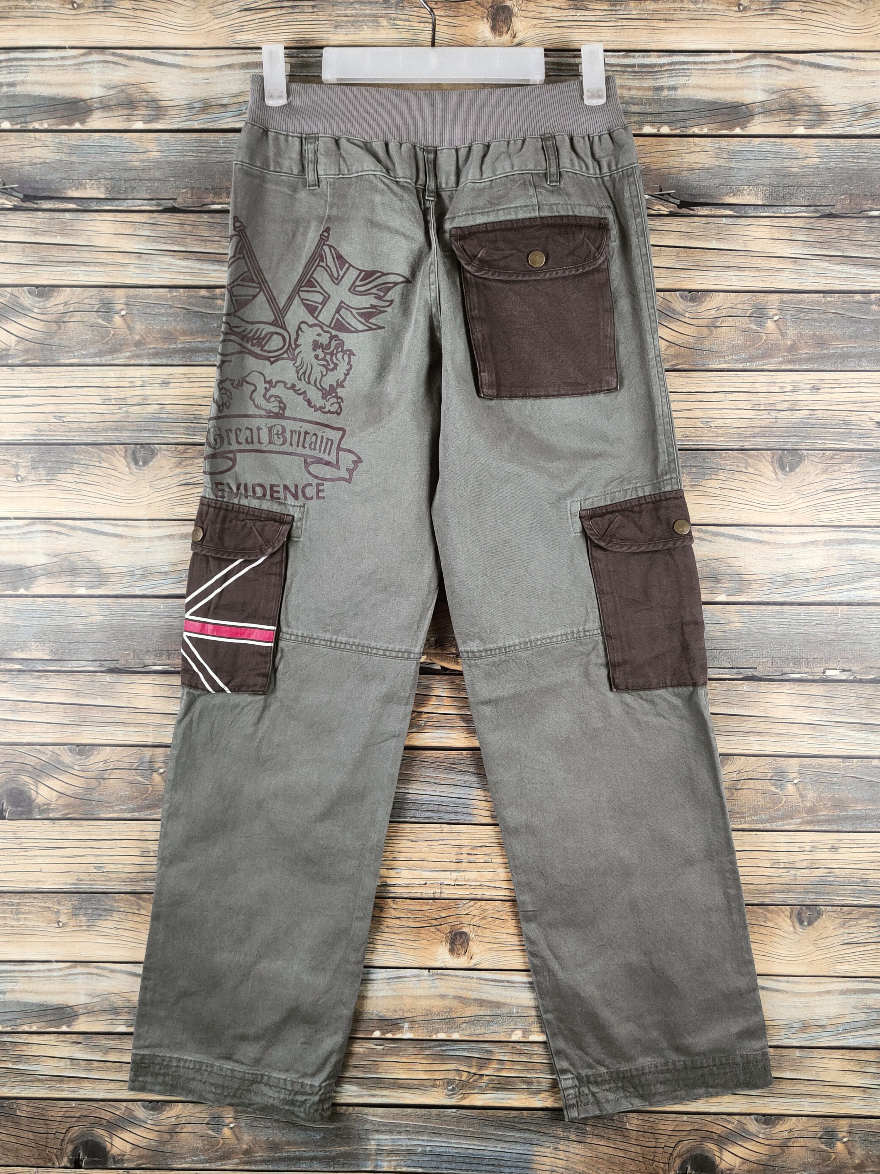 Japanese Brand DL Ad Life Olive Multipocket Cargo Pants #46-367 Size 24" / US 00 / IT 34 - 7 Thumbnail