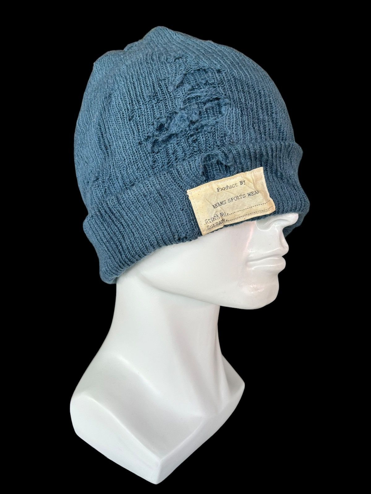 Japanese Brand × Kapital × Vintage Vtg Made in Japan Beams Distressed Beanie Hats Size ONE SIZE - 2 Thumbnail