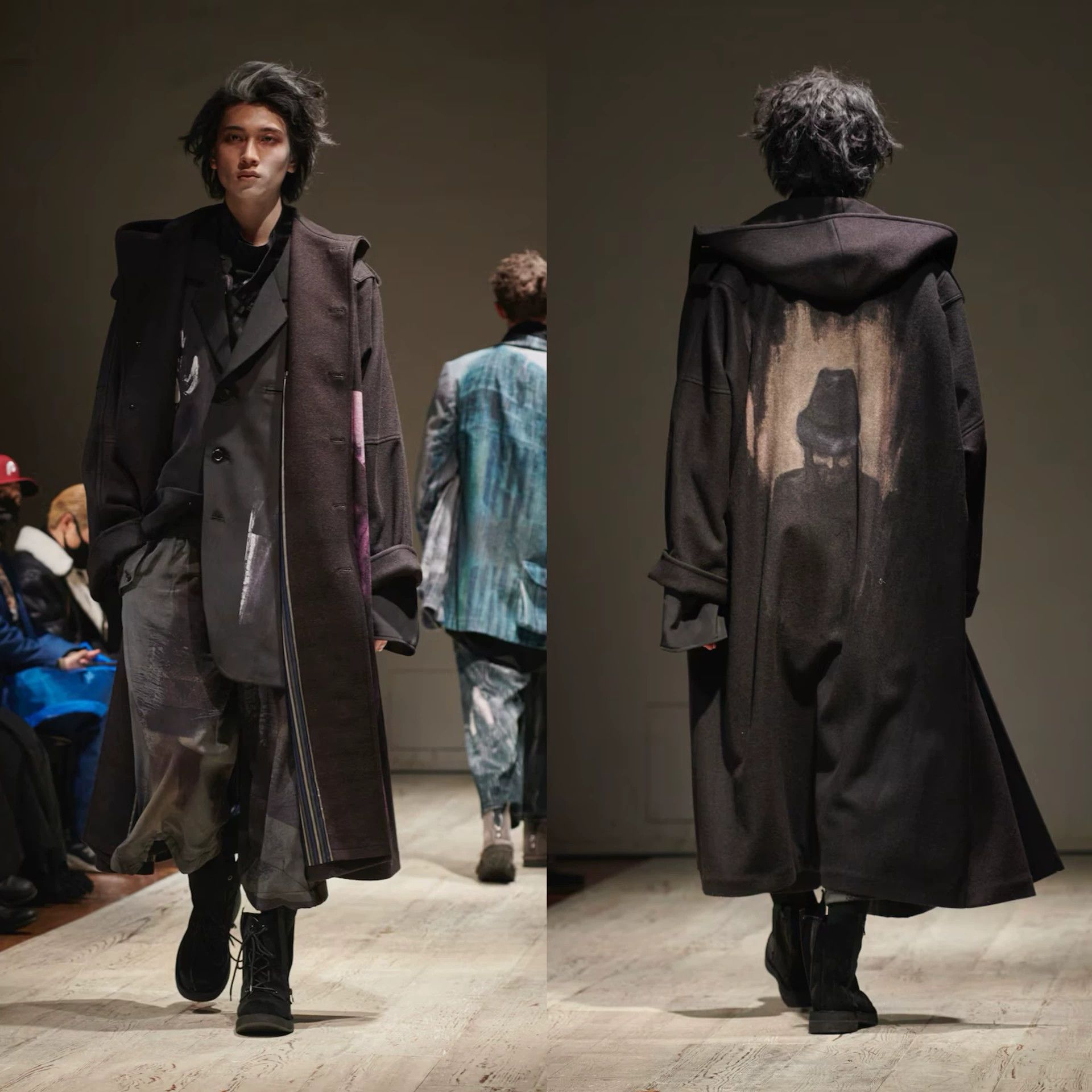 Yohji Yamamoto Yohji Yamamoto 22AW Silk Old Man & Woman Print Jacket 3 Size US L / EU 52-54 / 3 - 2 Thumbnail