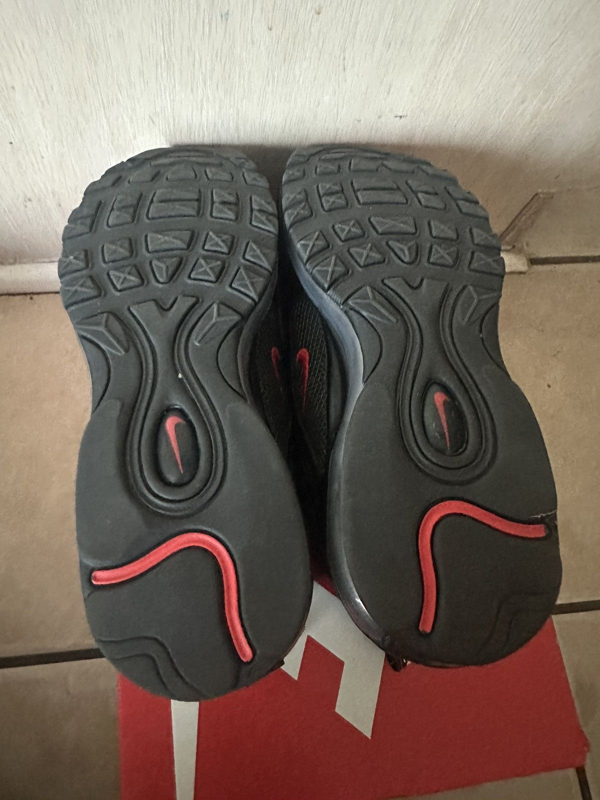 Nike × Other Nike Air Max 97 Black University Red Size US 11.5 / EU 44-45 - 5 Thumbnail