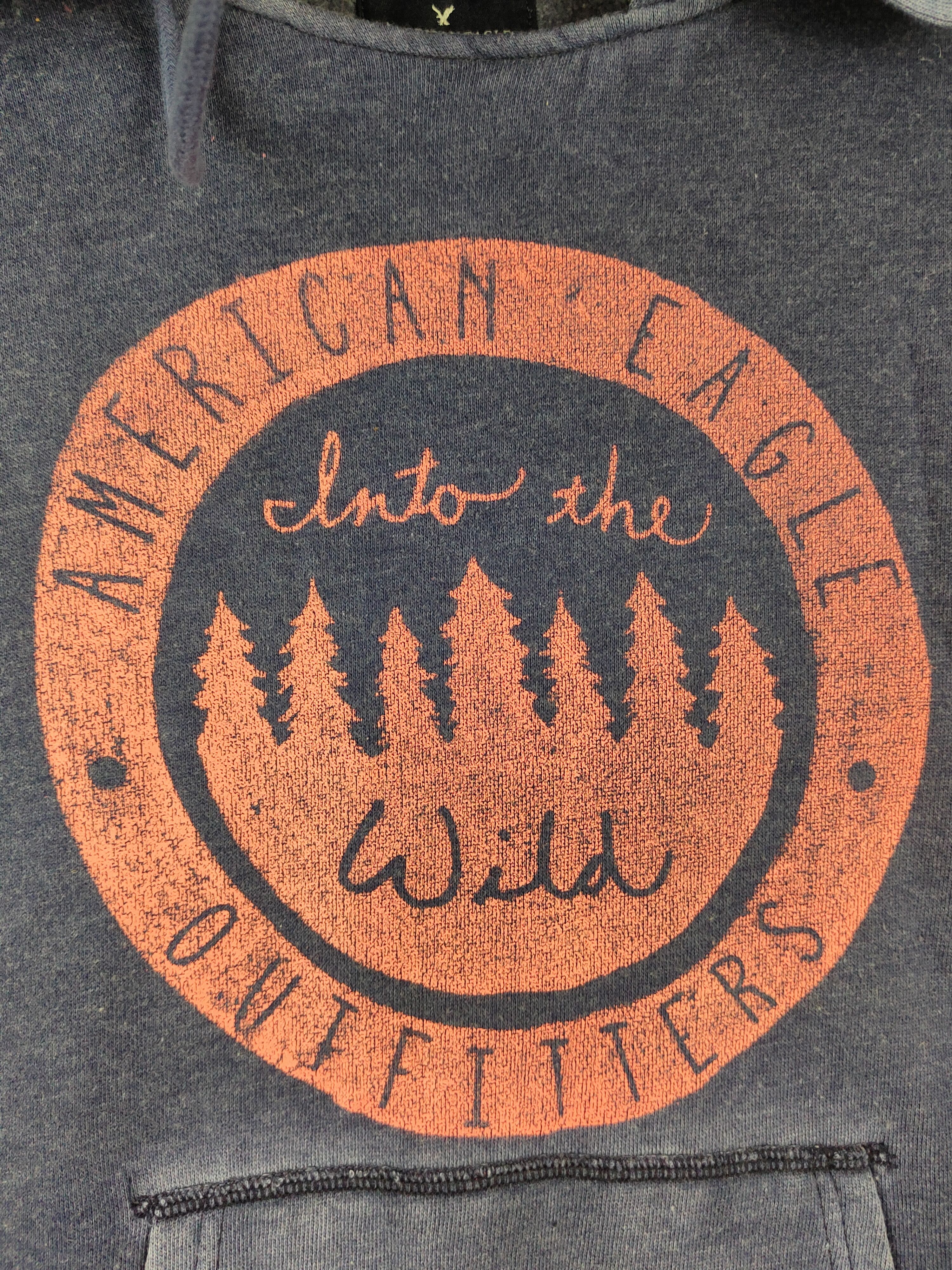 American Eagle Outfitters × Japanese Brand × Vintage American Eagle Outfitters Navy Hoodie Sweatshirts #W1126 Size US S / EU 44-46 / 1 - 3 Thumbnail