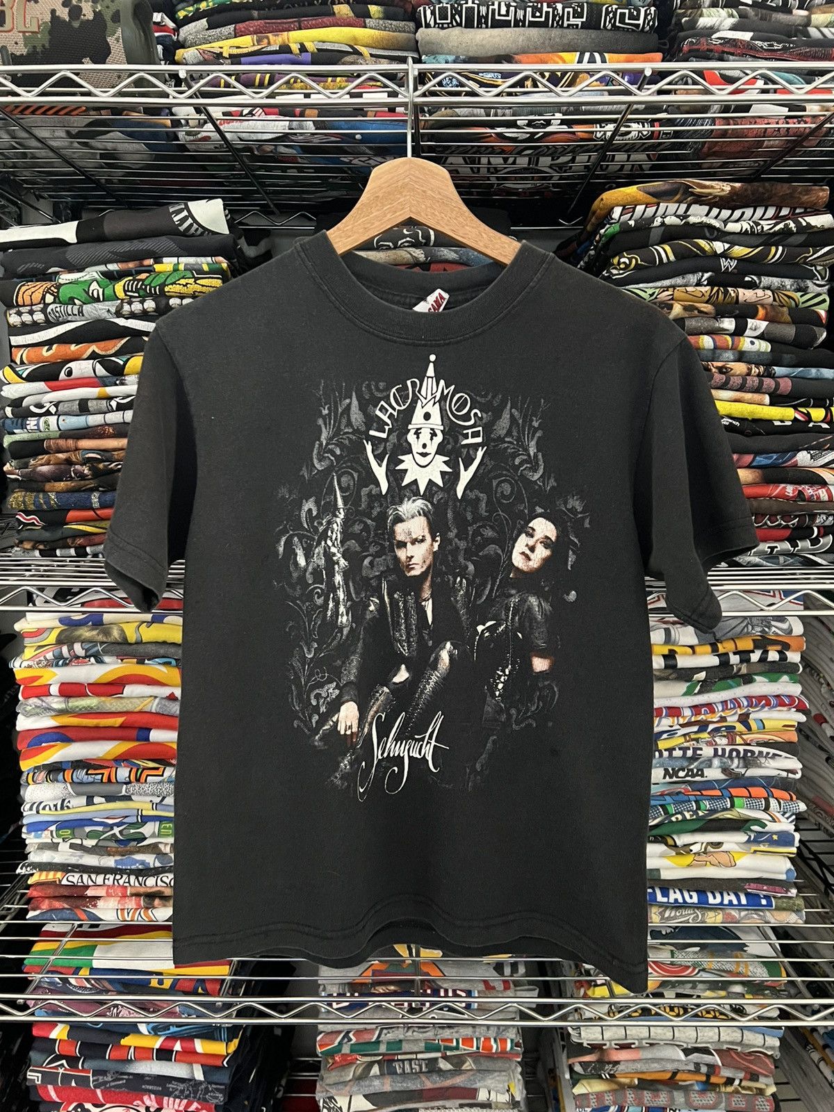 Band Tees 2009 Lacrimosa Segnsucht Gothic Metal World Tour Tee Size US S / EU 44-46 / 1 - 1 Thumbnail