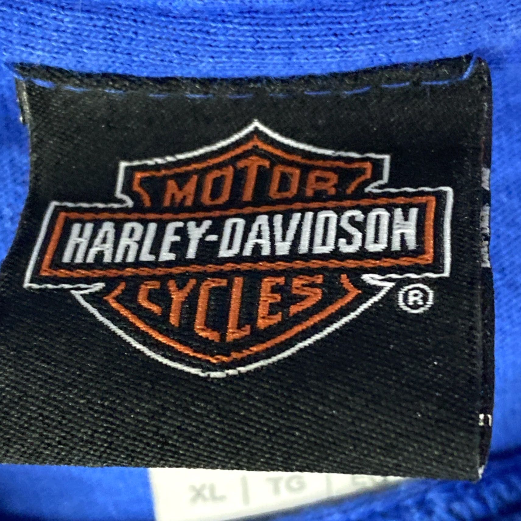 Harley Davidson VINTAGE Harley-Davidson T Shirt Moose Head Y2K Pocket Tee XL Blue Mens XLT Big & Tall Size US XL / EU 56 / 4 - 7 Thumbnail