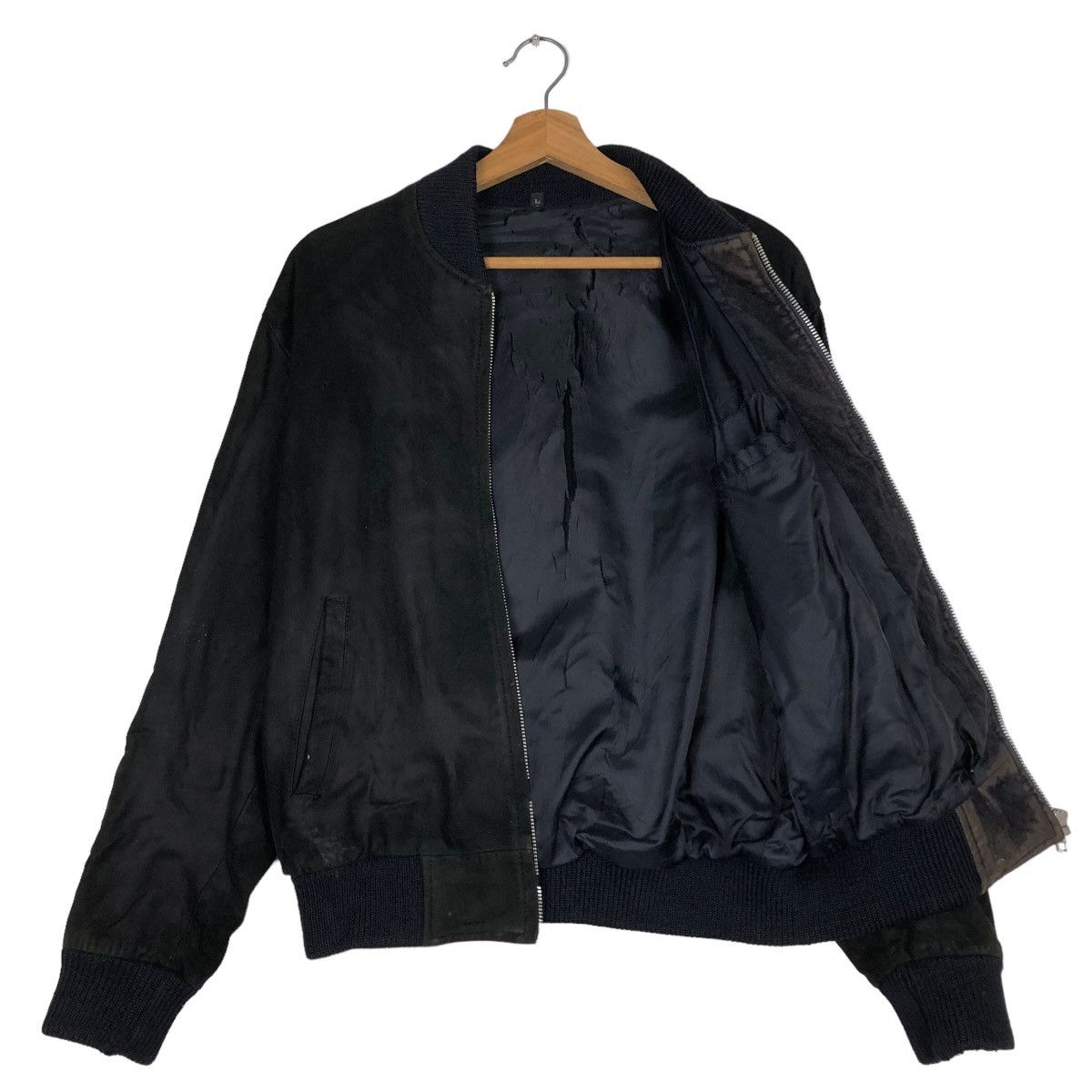 Japanese Brand 🔥90’s Vintage Genuine Leather Jacket Bomber Japan Made Size US L / EU 52-54 / 3 - 9 Thumbnail